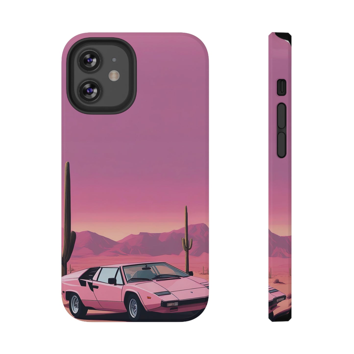 Impact-Resistant Phone Case with Cactus Sunset [TEDDY]