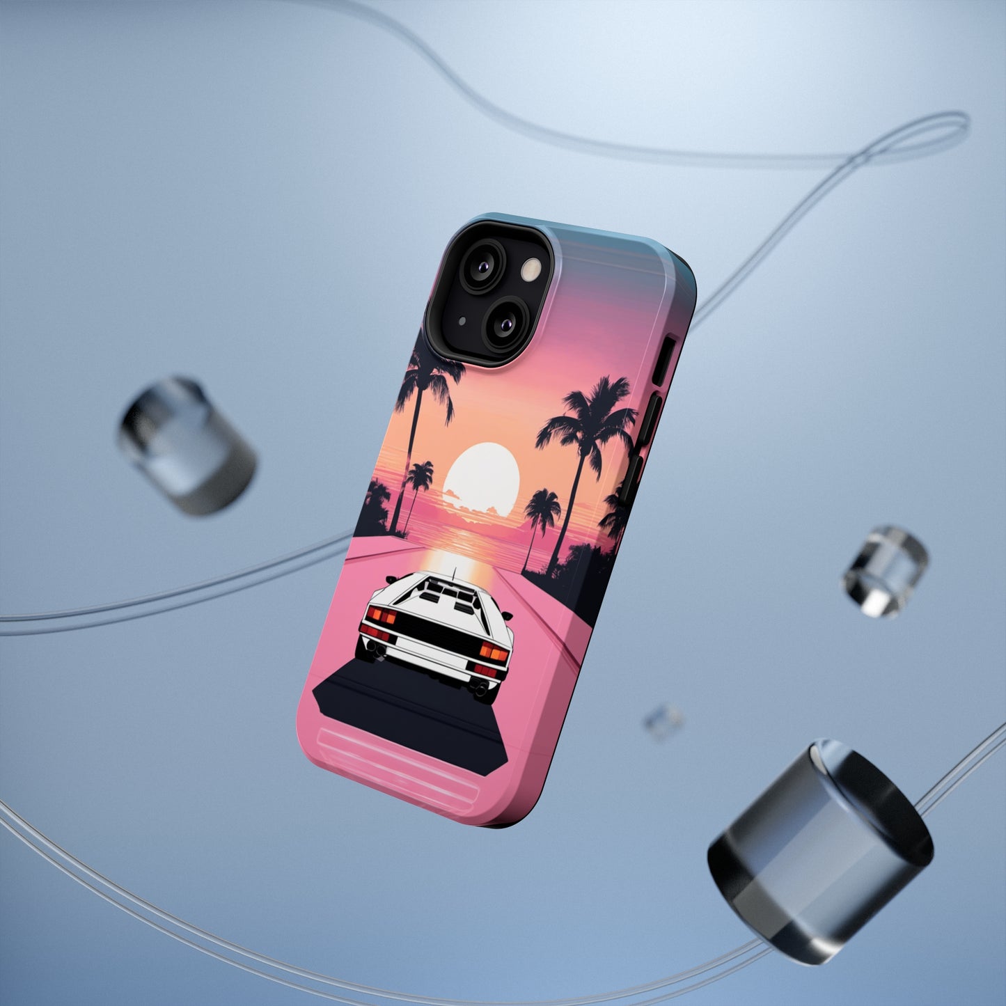 Impact-Resistant Phone Case with White Lambo [TEDDY]