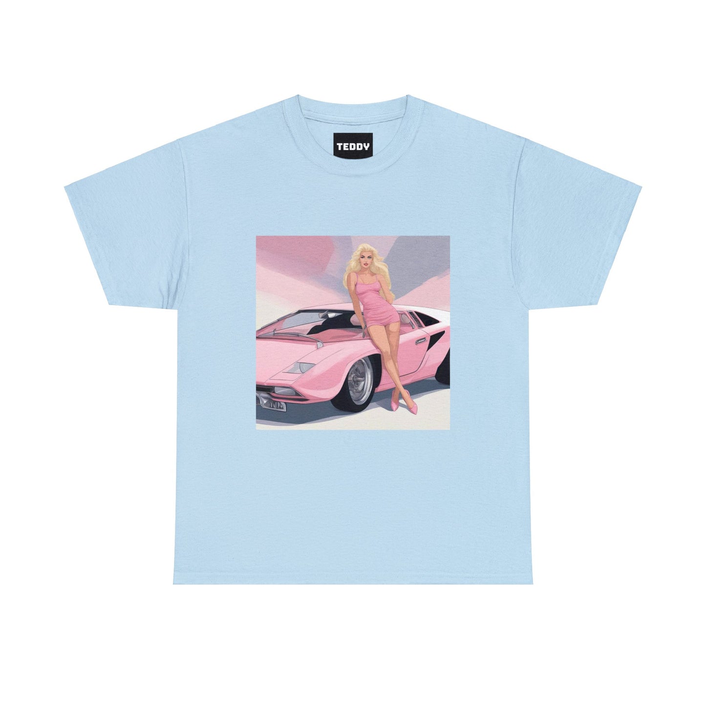 Unisex Heavy Cotton Tee: Barbie Illustration [TEDDY]