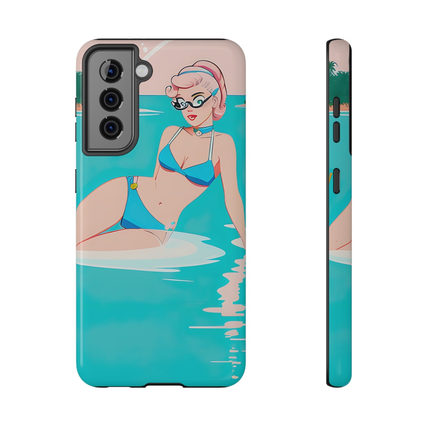 Impact-Resistant Phone Case with Shoreside Pin-Up [TEDDY]