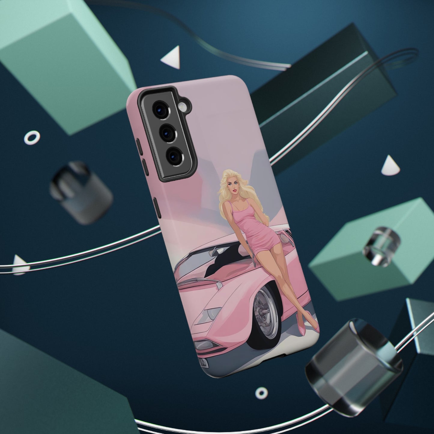 Impact-Resistant Phone Case with Barbie Illustration [TEDDY]