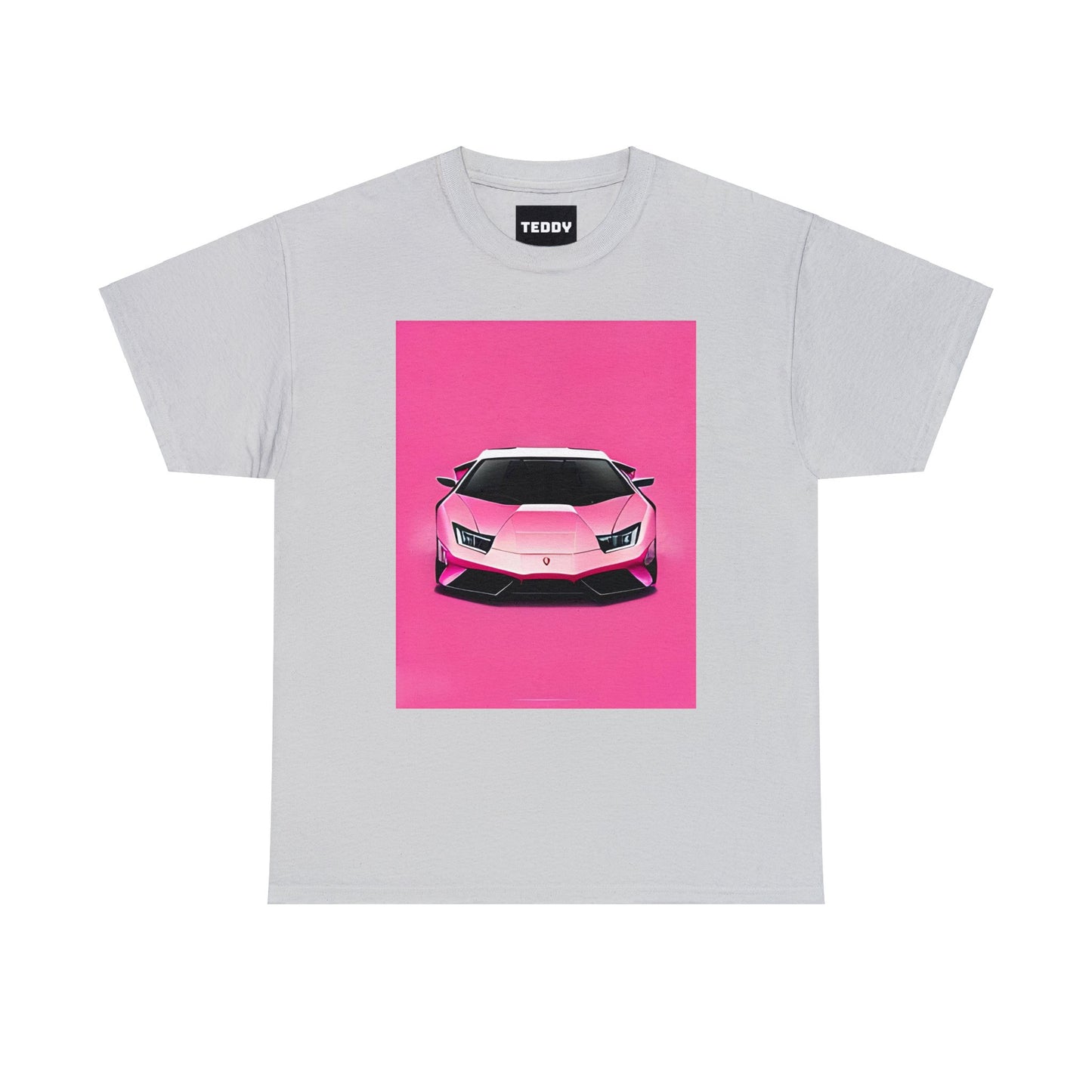 Unisex Heavy Cotton Tee: Pink Lambo [TEDDY]