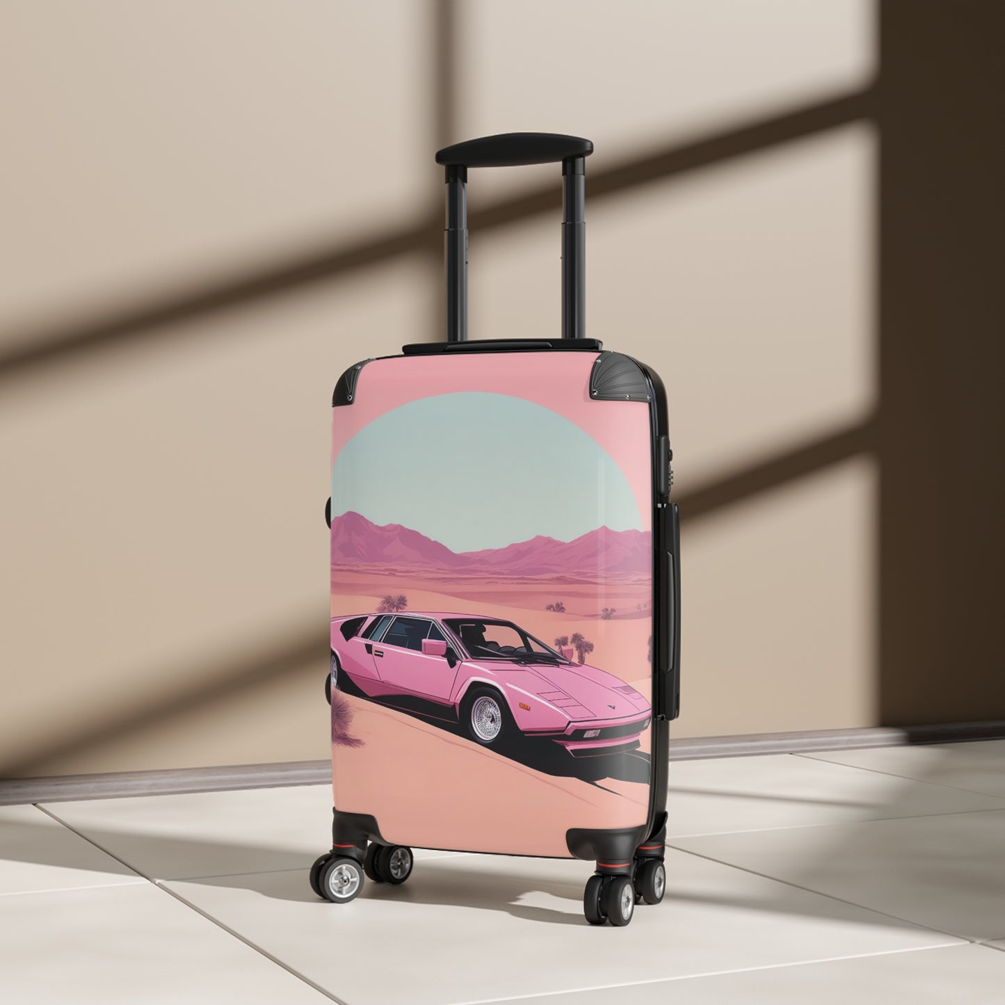 Suitcase with Retro Print: Arch Desert [TEDDY]