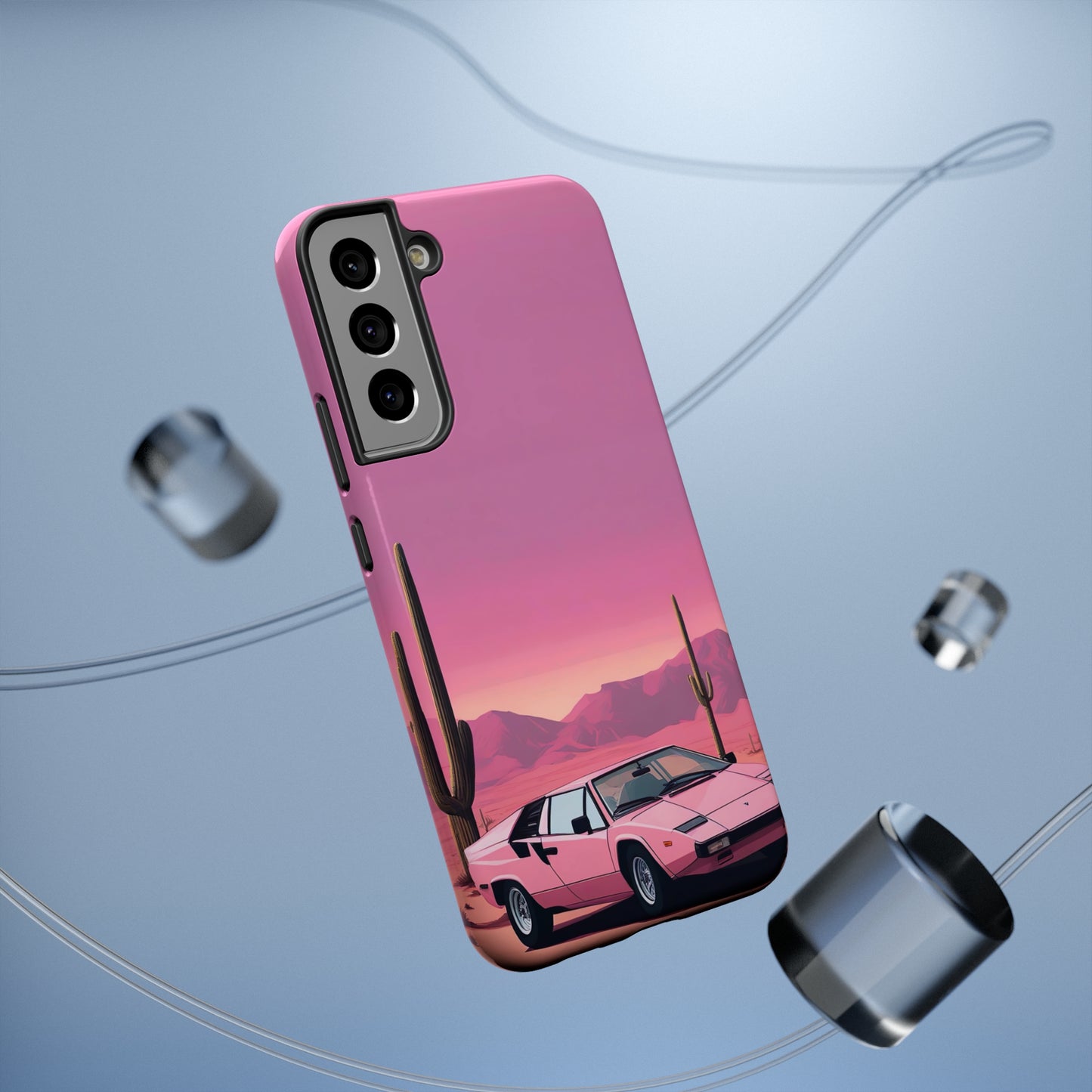 Impact-Resistant Phone Case with Cactus Sunset [TEDDY]