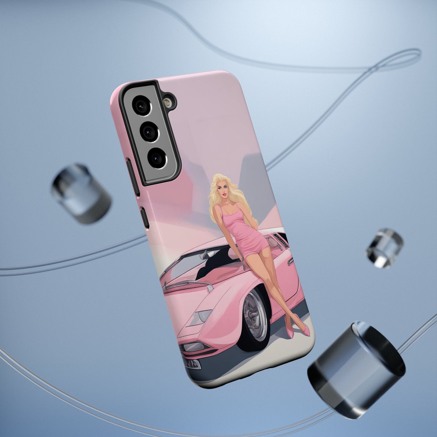 Impact-Resistant Phone Case with Barbie Illustration [TEDDY]