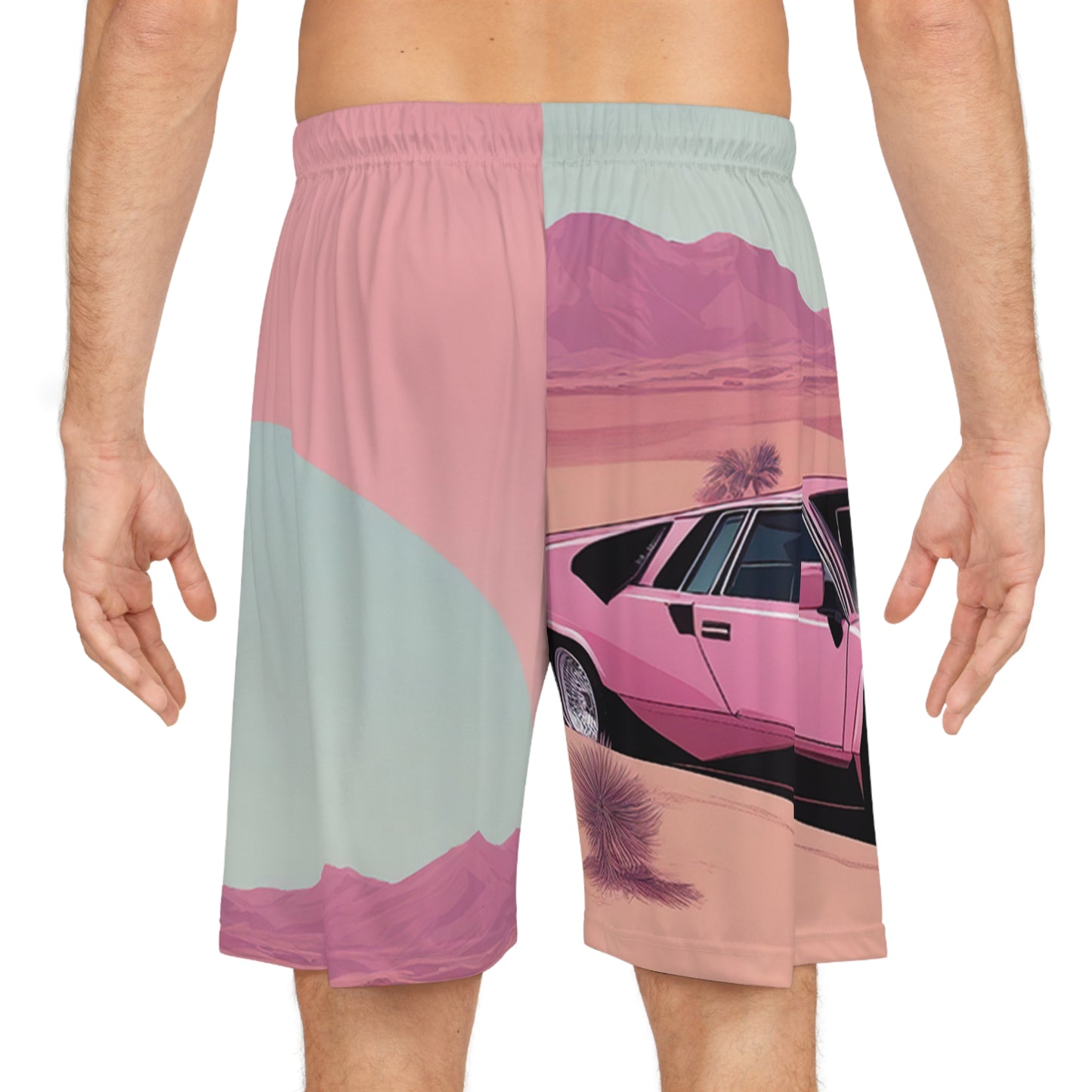 Basketball Shorts with Retro Print: Arch Desert [TEDDY]