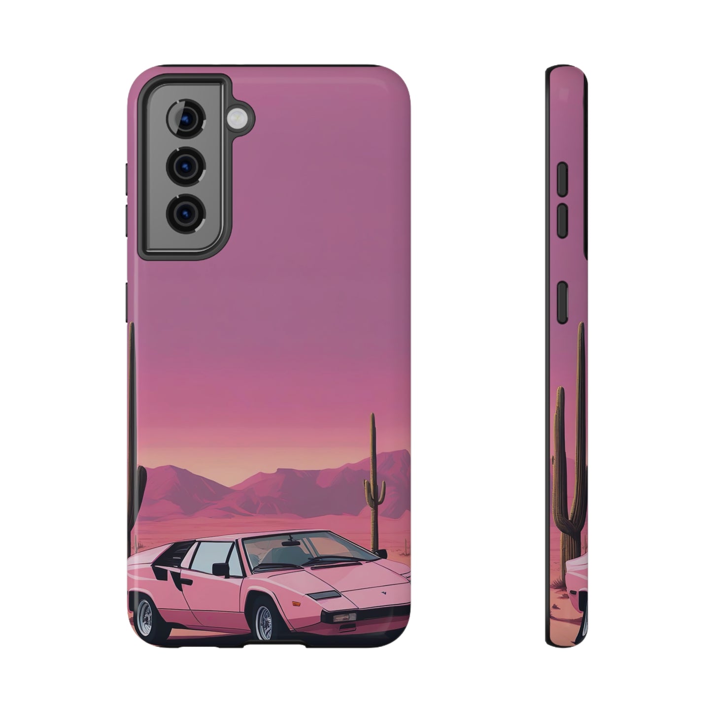 Impact-Resistant Phone Case with Cactus Sunset [TEDDY]