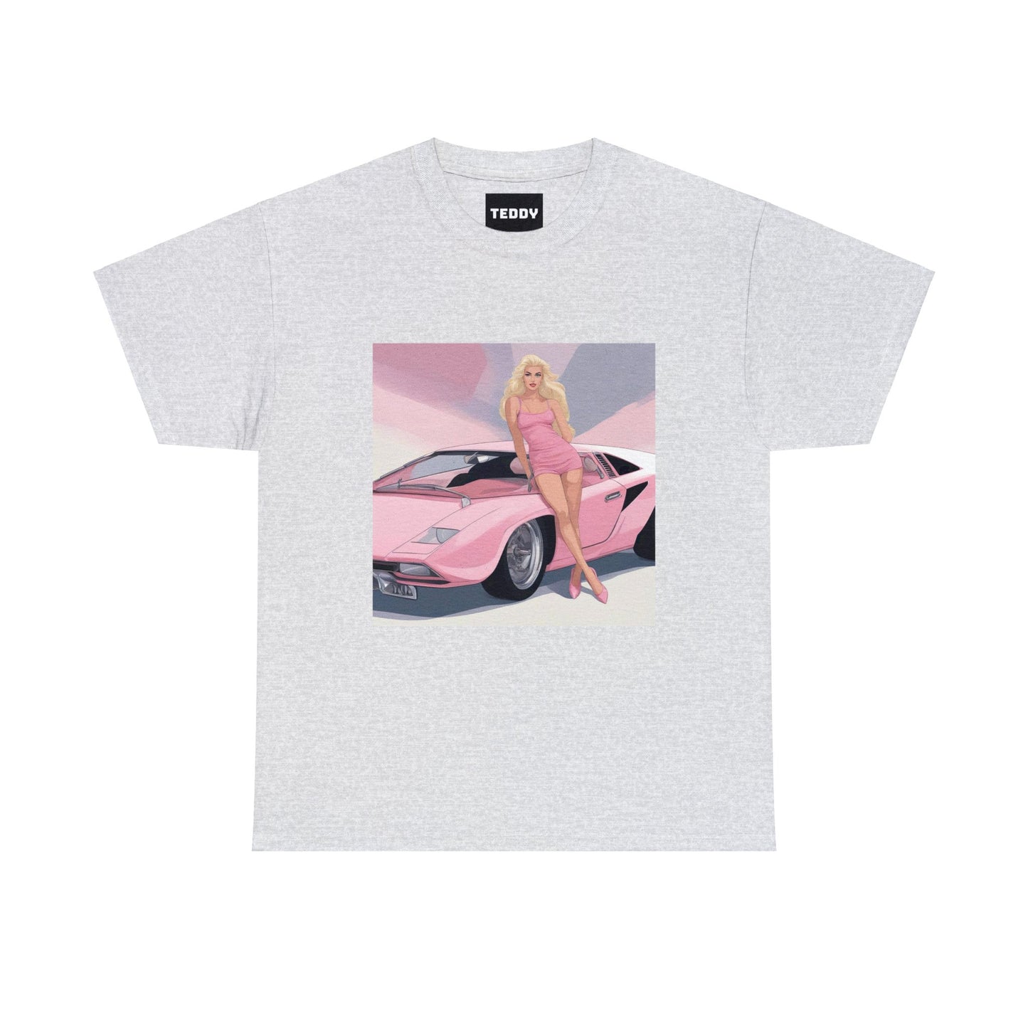 Unisex Heavy Cotton Tee: Barbie Illustration [TEDDY]