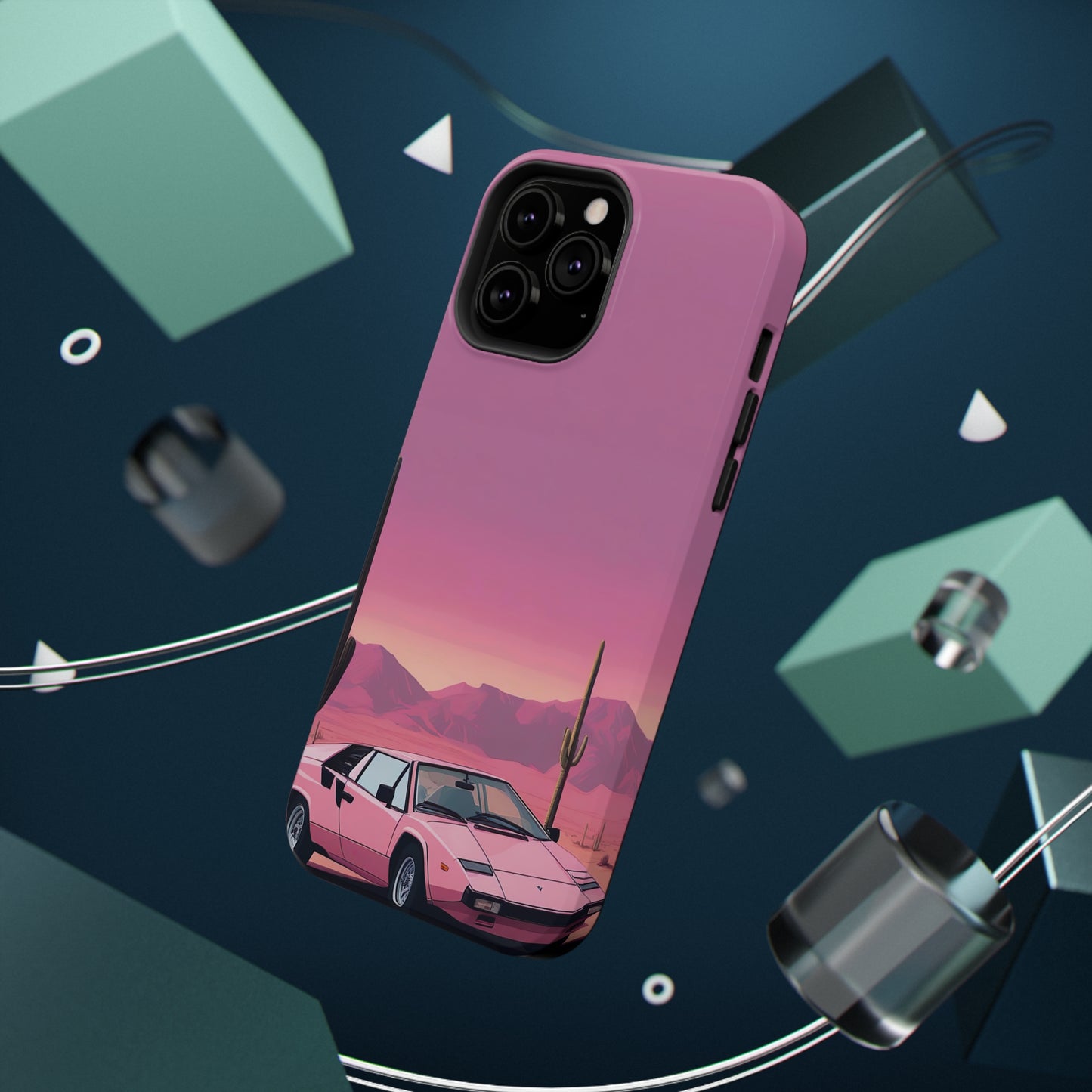 Impact-Resistant Phone Case with Cactus Sunset [TEDDY]