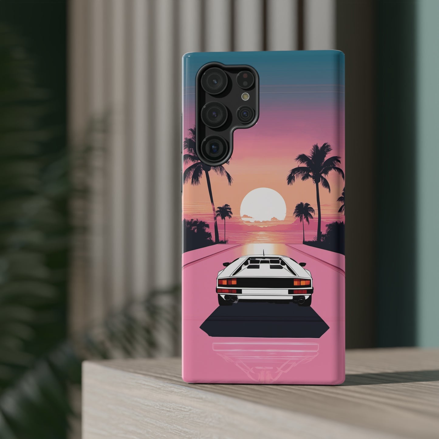 Impact-Resistant Phone Case with White Lambo [TEDDY]