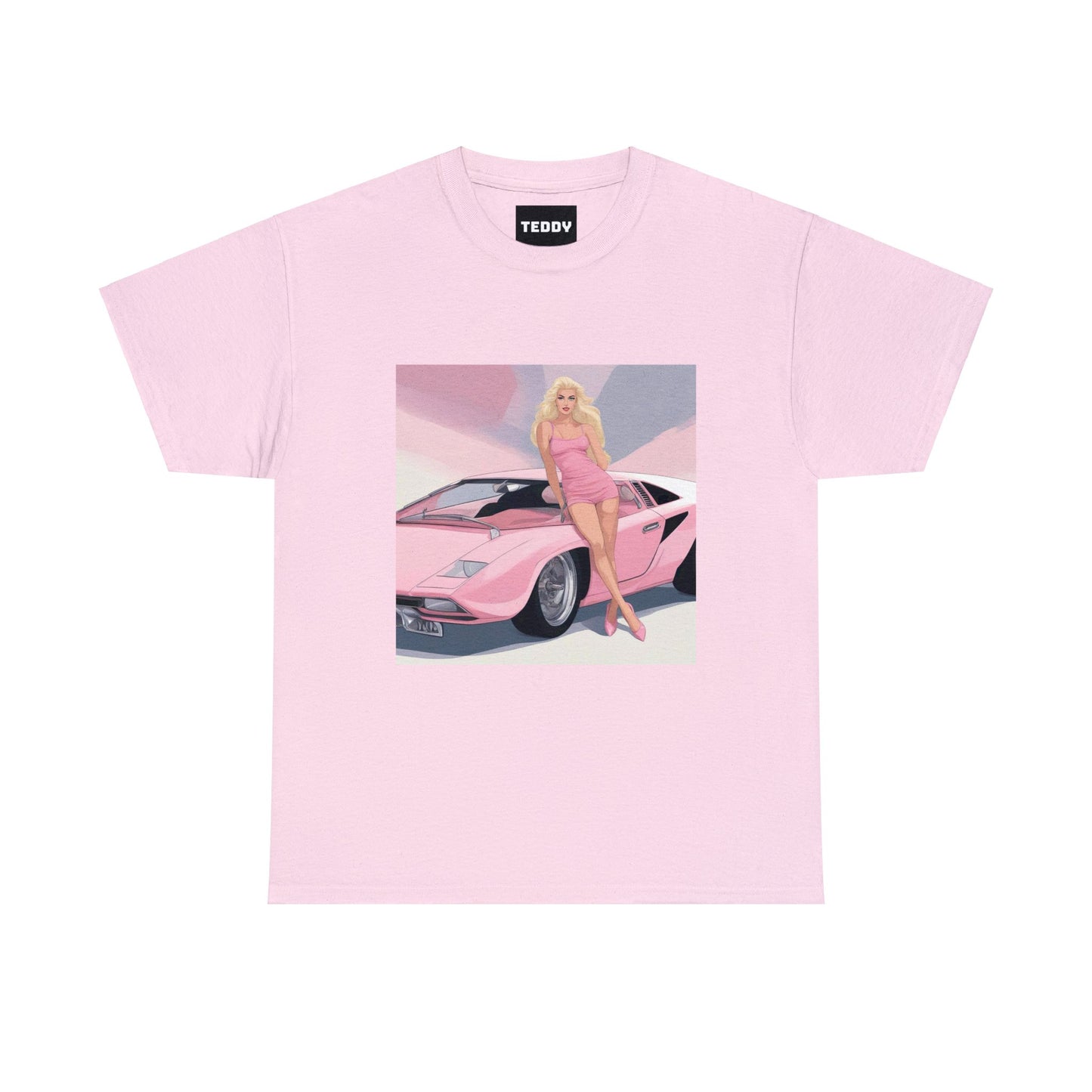 Unisex Heavy Cotton Tee: Barbie Illustration [TEDDY]