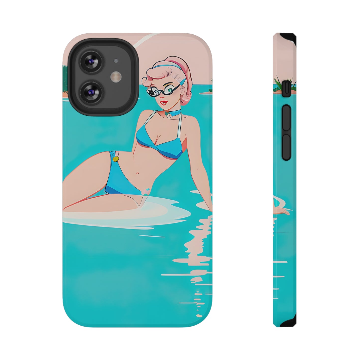 Impact-Resistant Phone Case with Shoreside Pin-Up [TEDDY]