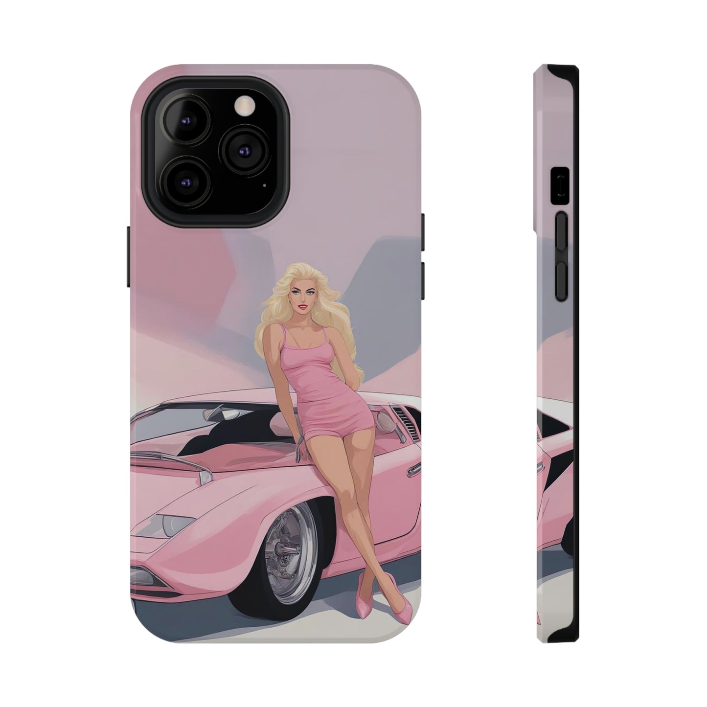 Impact-Resistant Phone Case with Barbie Illustration [TEDDY]