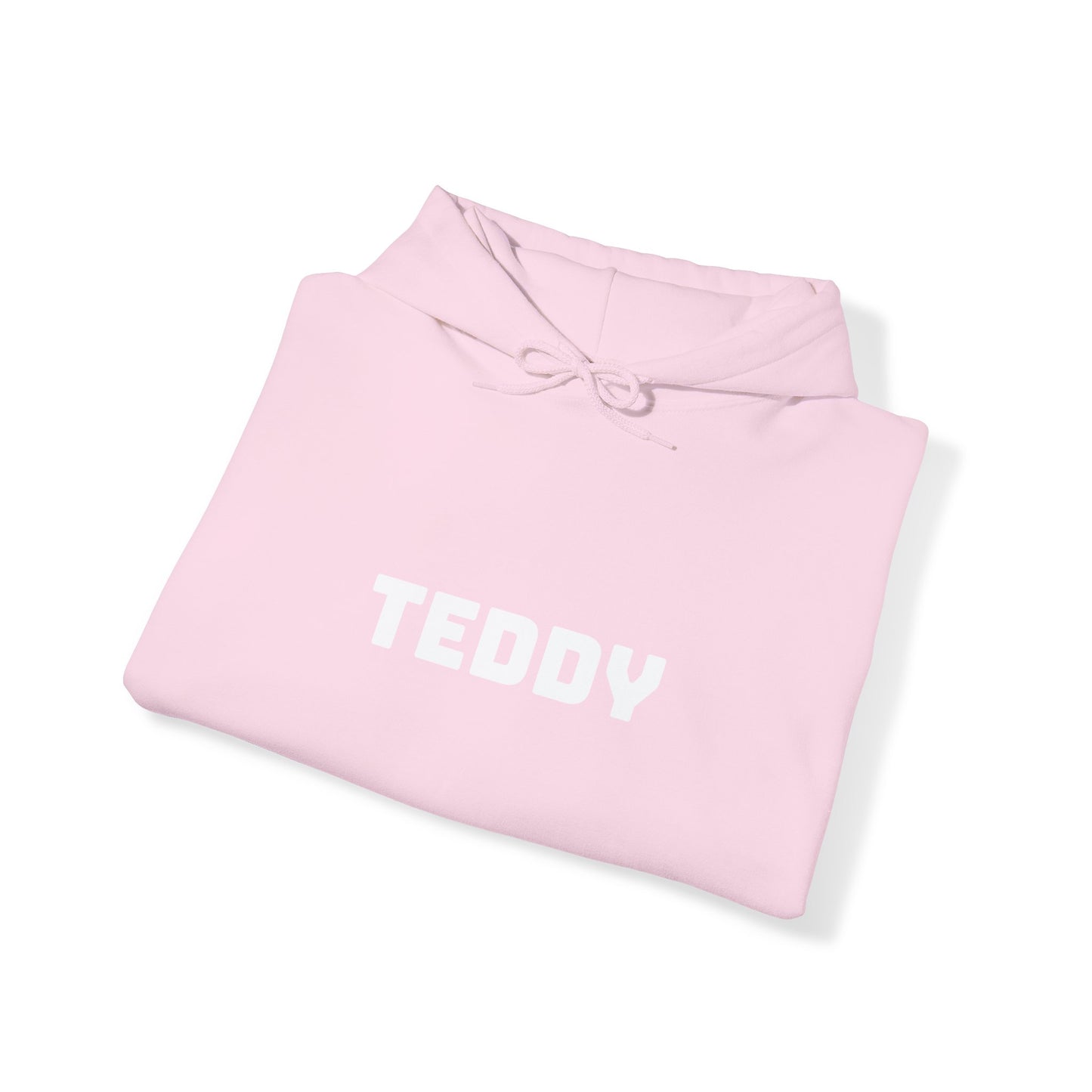 Unisex Heavy Blend™ Hooded Sweatshirt with White Logo [TEDDY]