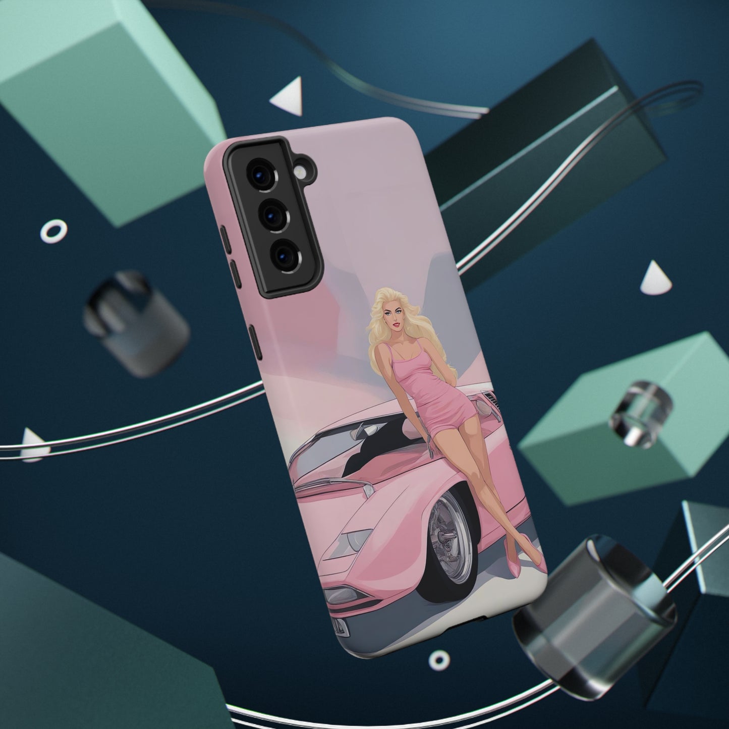 Impact-Resistant Phone Case with Barbie Illustration [TEDDY]