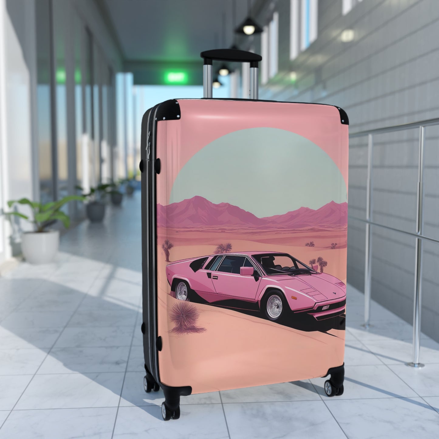 Suitcase with Retro Print: Arch Desert [TEDDY]