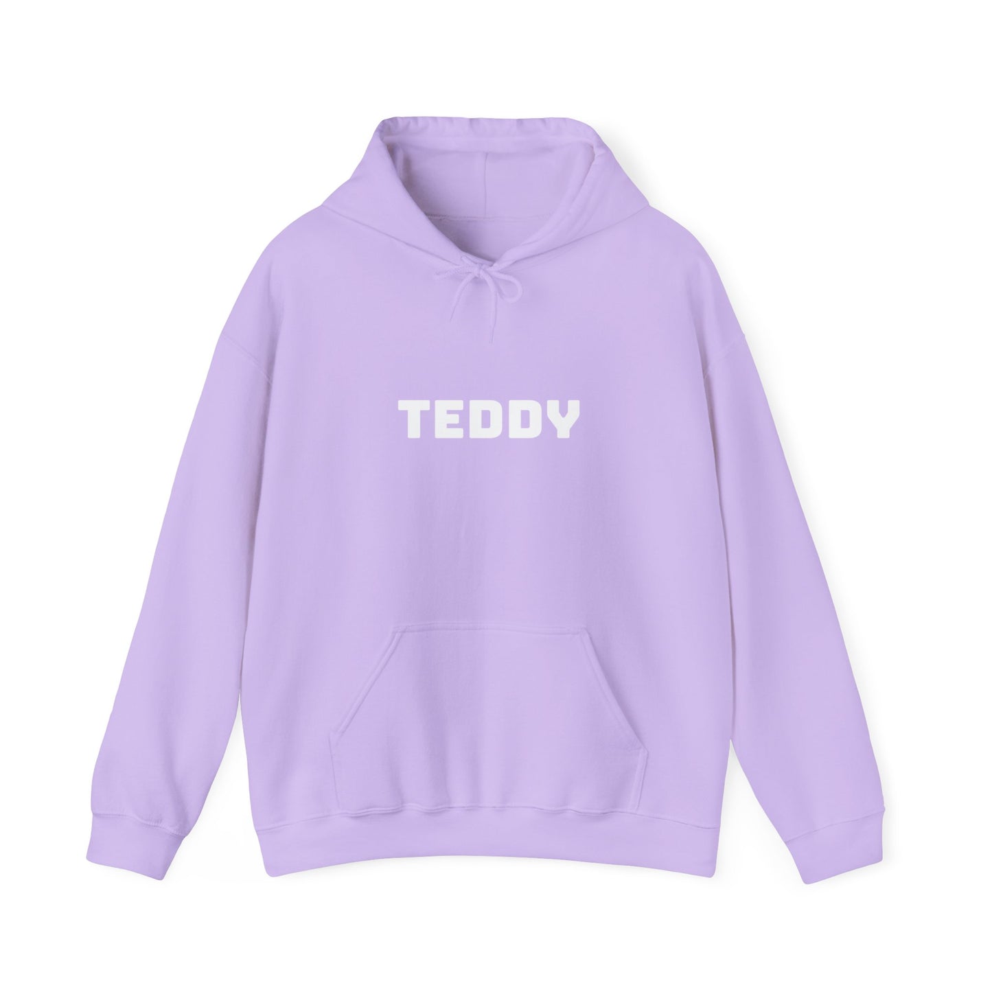 Unisex Heavy Blend™ Hooded Sweatshirt with White Logo [TEDDY]