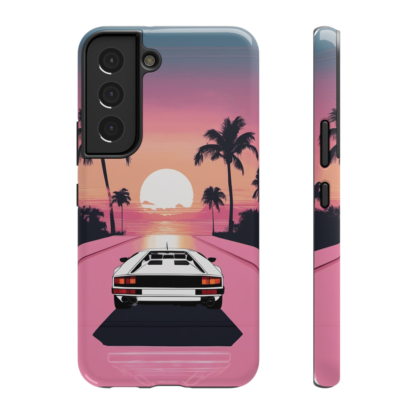 Impact-Resistant Phone Case with White Lambo [TEDDY]