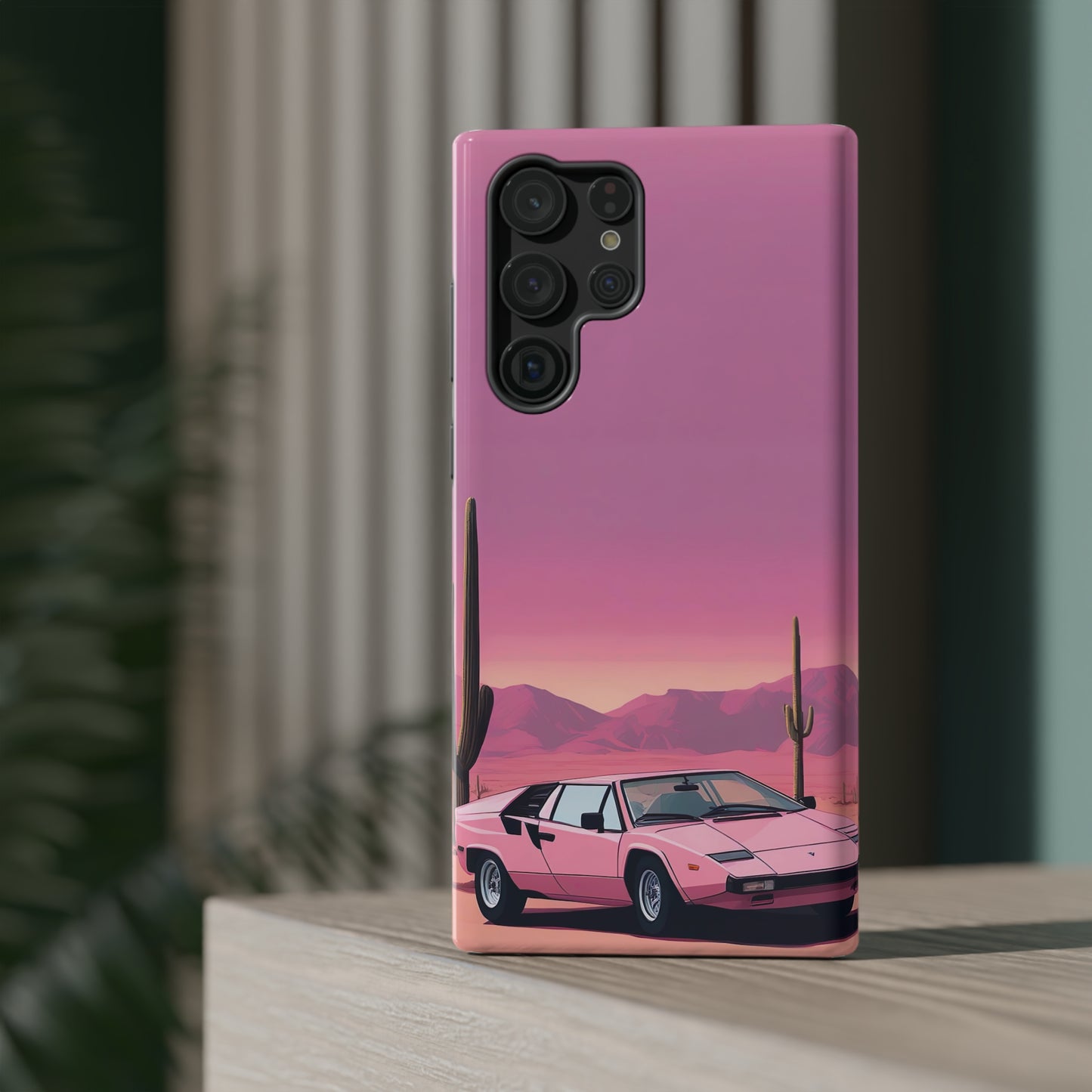 Impact-Resistant Phone Case with Cactus Sunset [TEDDY]