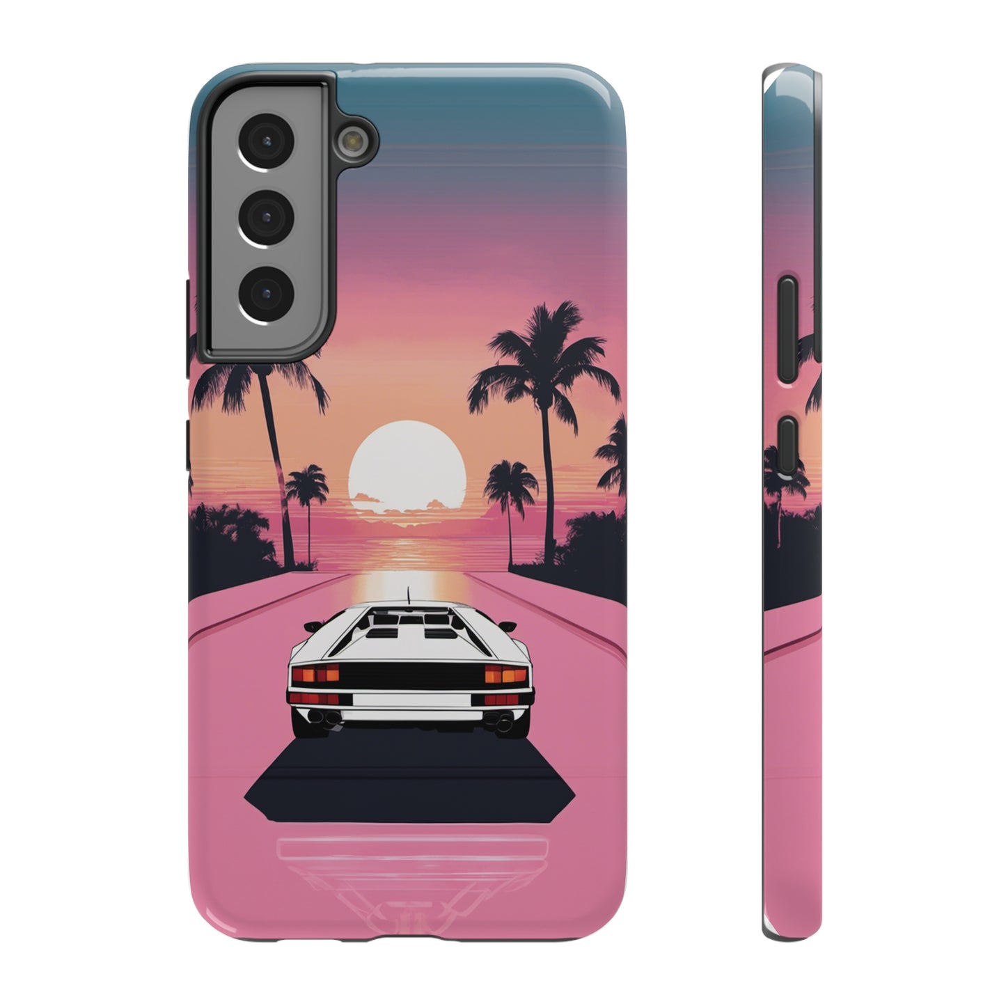 Impact-Resistant Phone Case with White Lambo [TEDDY]