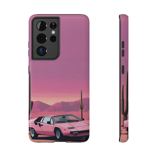 Impact-Resistant Phone Case with Cactus Sunset [TEDDY]