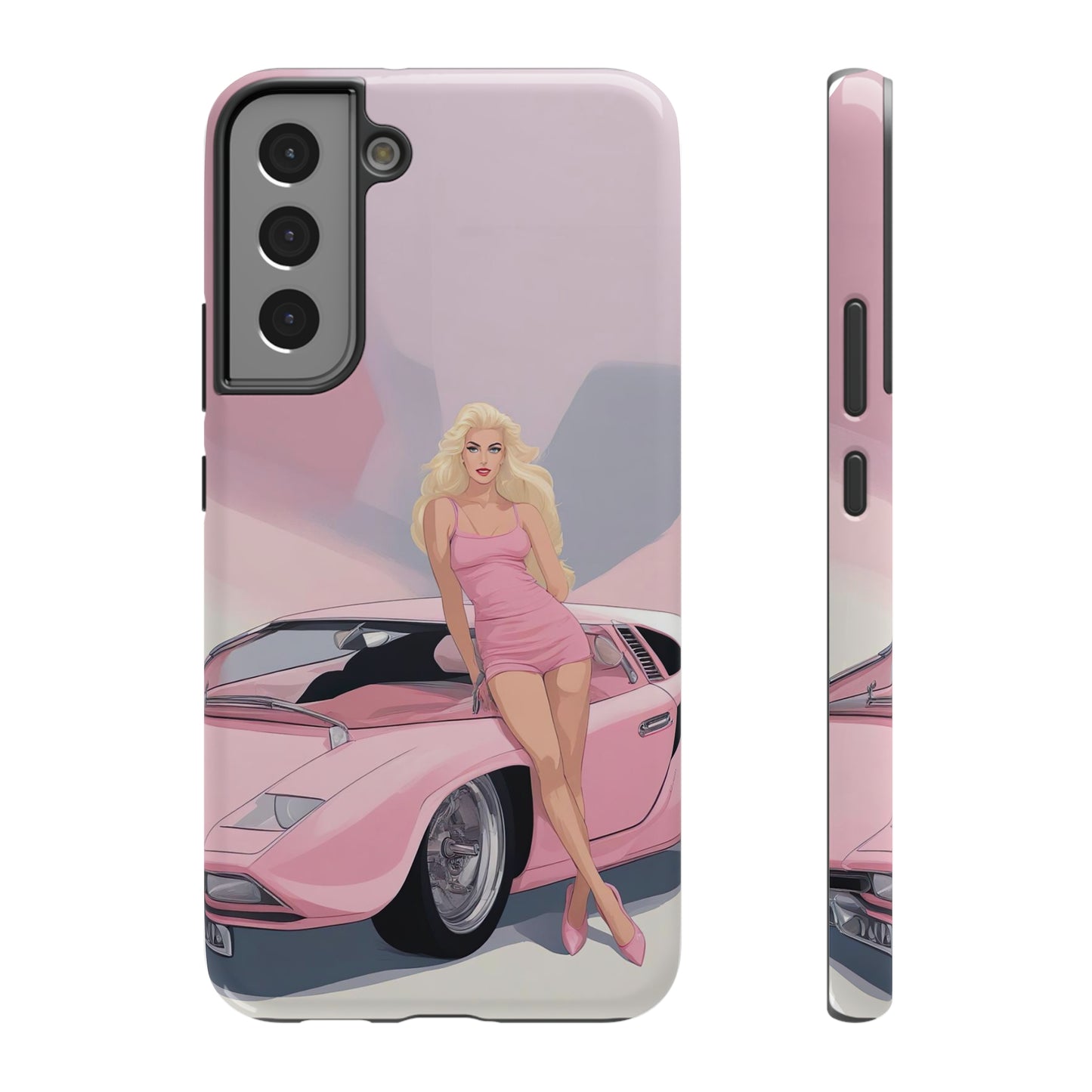 Impact-Resistant Phone Case with Barbie Illustration [TEDDY]