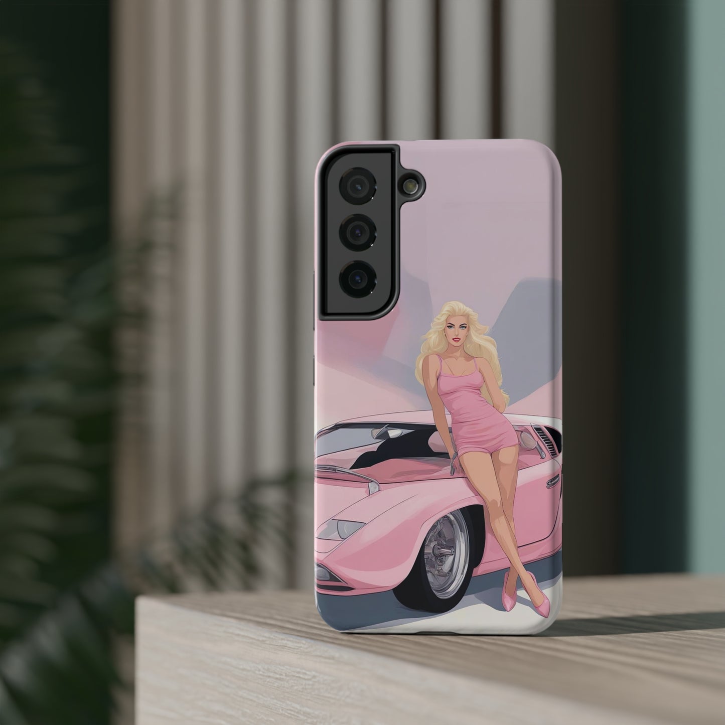 Impact-Resistant Phone Case with Barbie Illustration [TEDDY]