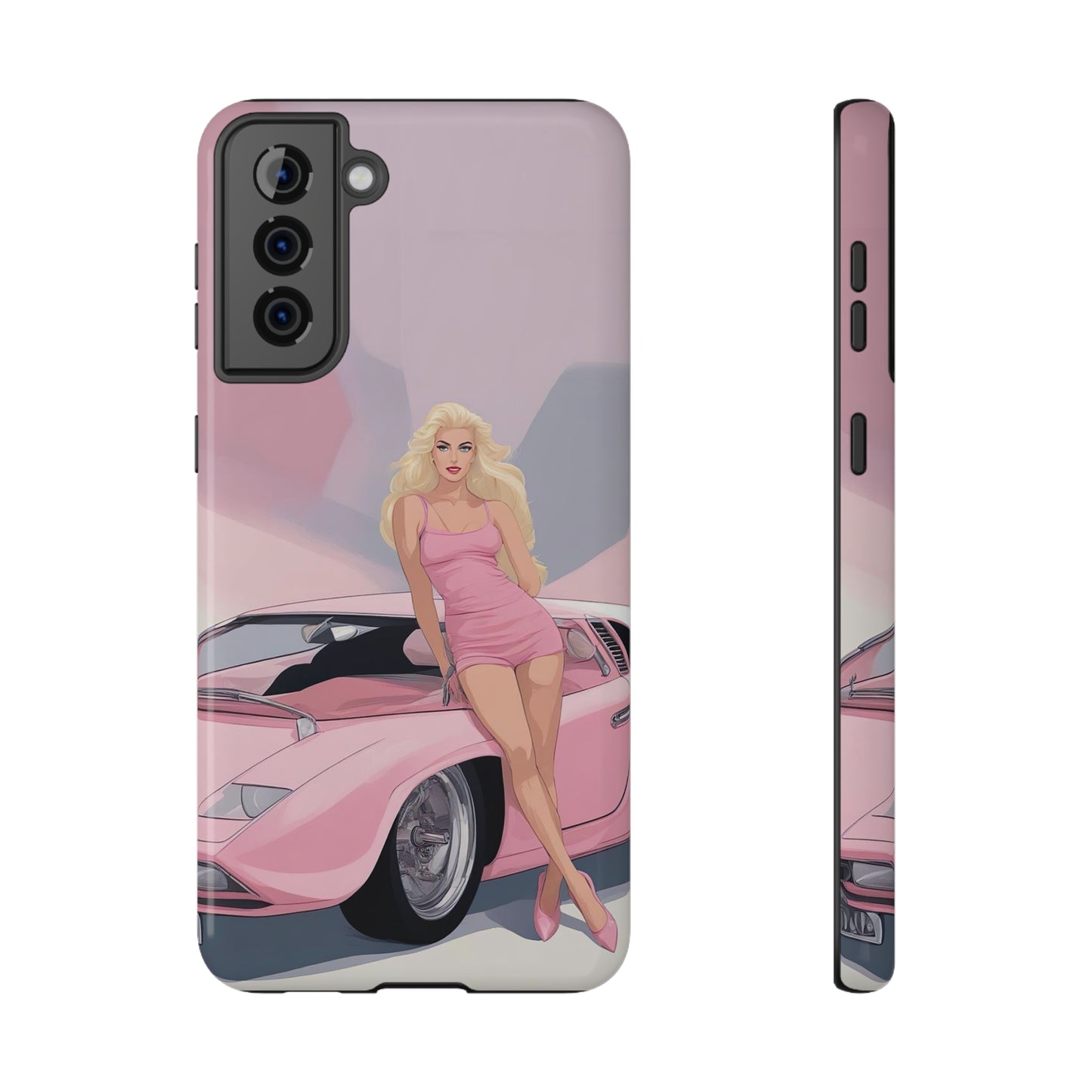 Impact-Resistant Phone Case with Barbie Illustration [TEDDY]