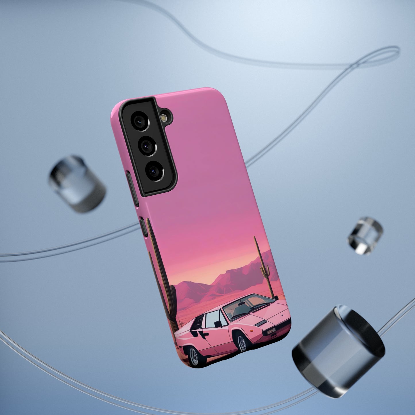 Impact-Resistant Phone Case with Cactus Sunset [TEDDY]