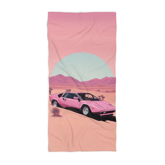 Beach Towel with Retro Print: Arch Desert [TEDDY]