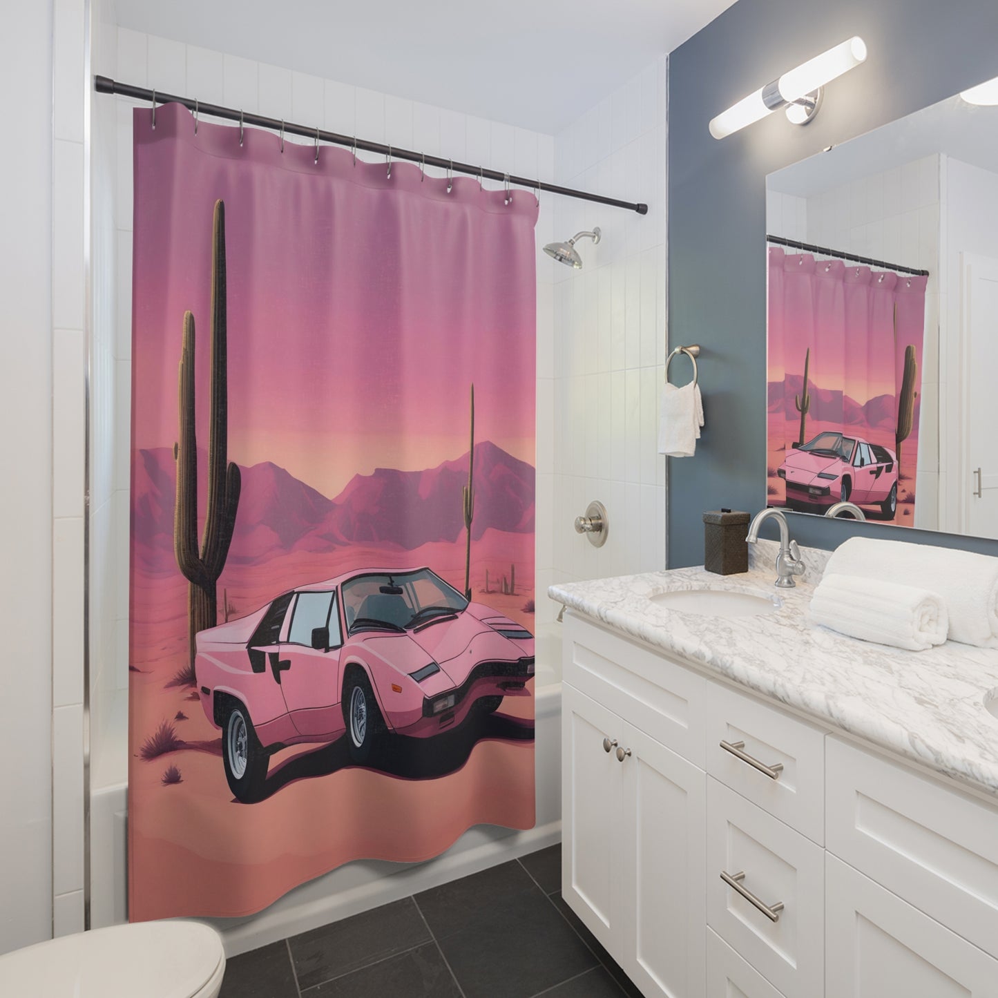 Shower Curtains Cactus Sunset TEDDY