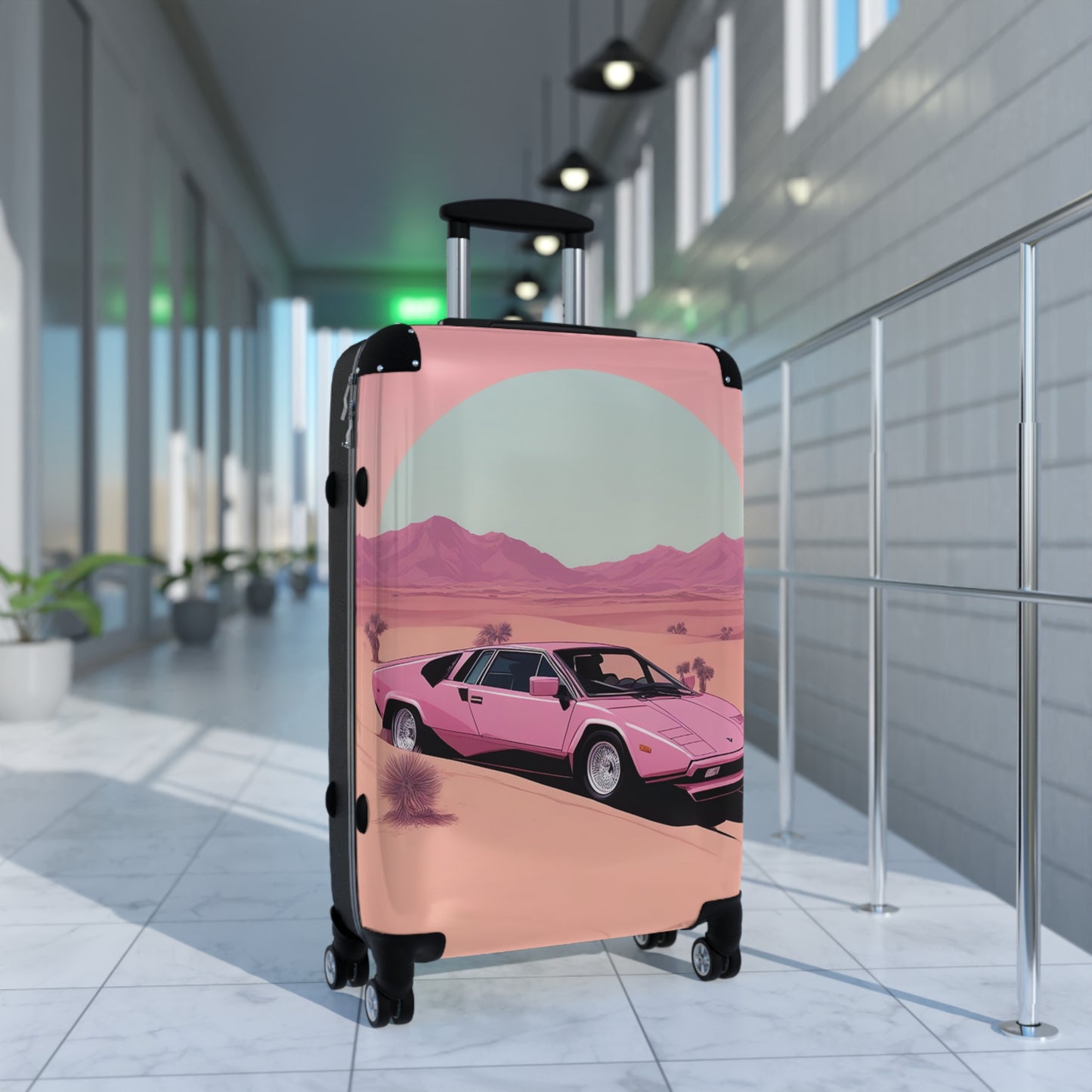 Suitcase with Retro Print: Arch Desert [TEDDY]