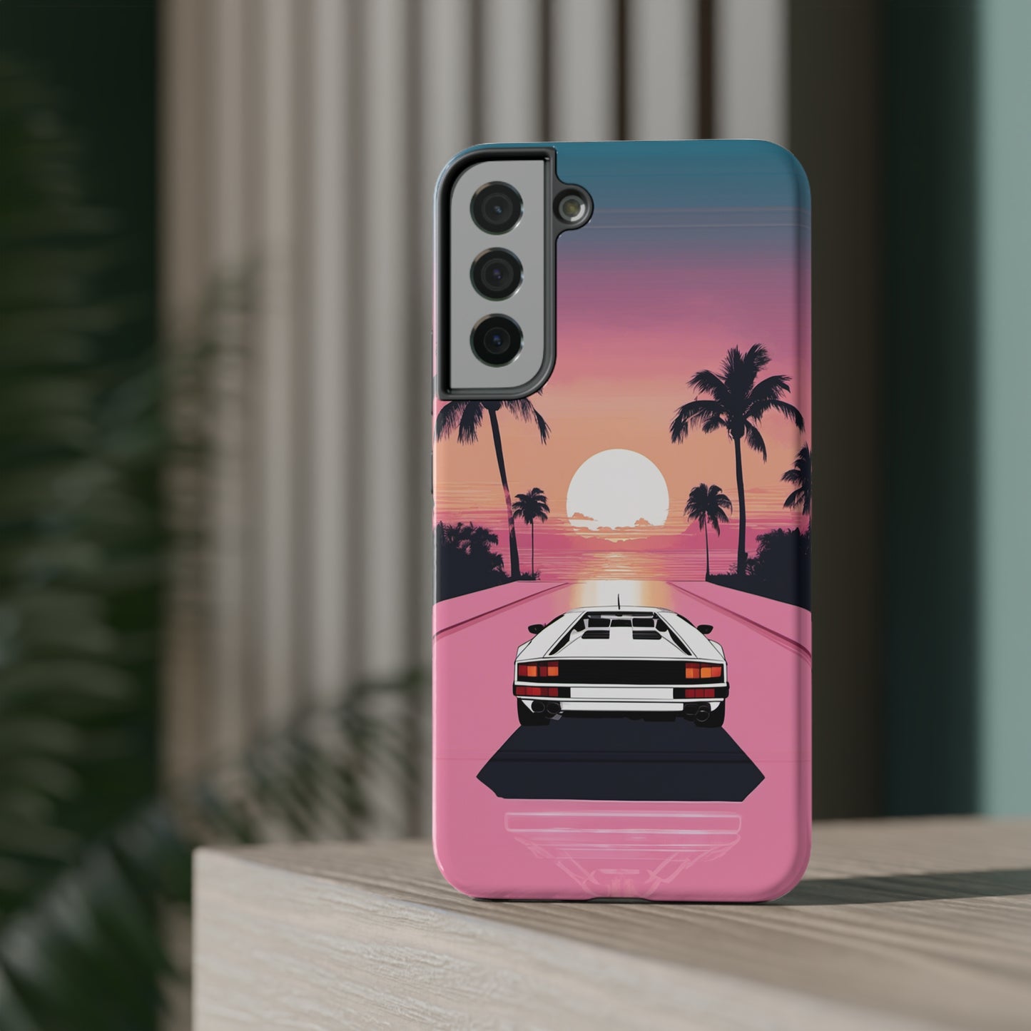 Impact-Resistant Phone Case with White Lambo [TEDDY]