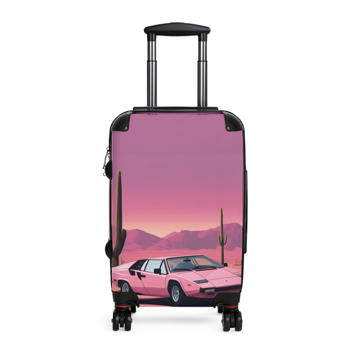 Suitcase with Retro Print: 
Cactus Sunset [TEDDY]