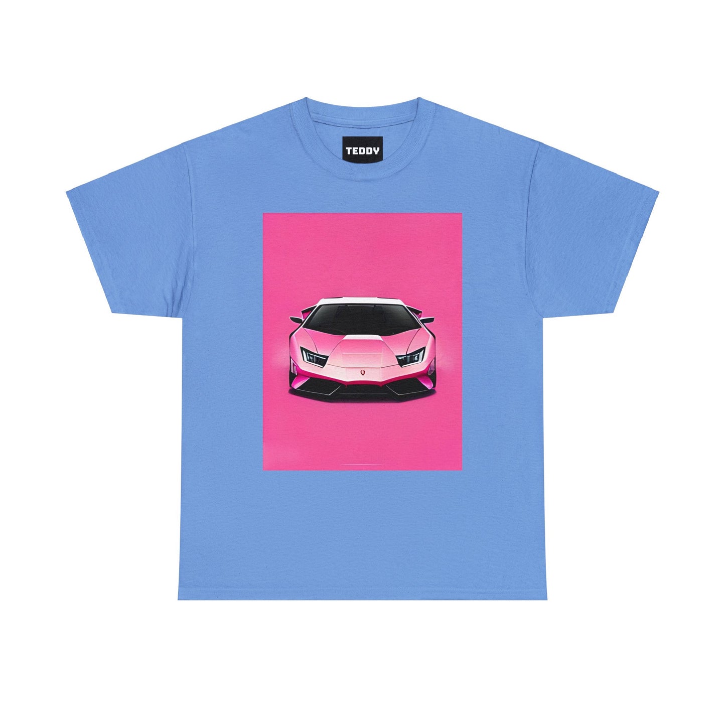 Unisex Heavy Cotton Tee: Pink Lambo [TEDDY]