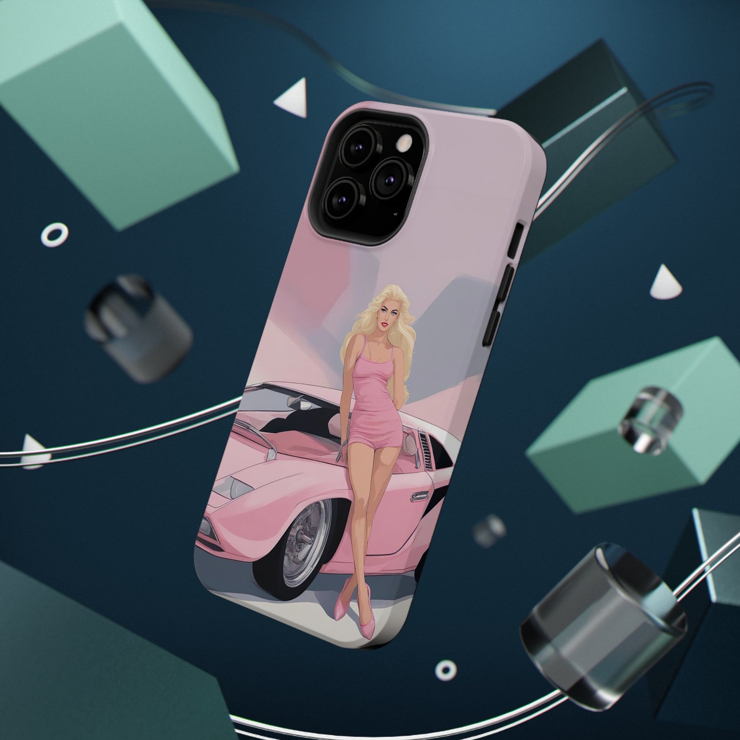 Impact-Resistant Phone Case with Barbie Illustration [TEDDY]