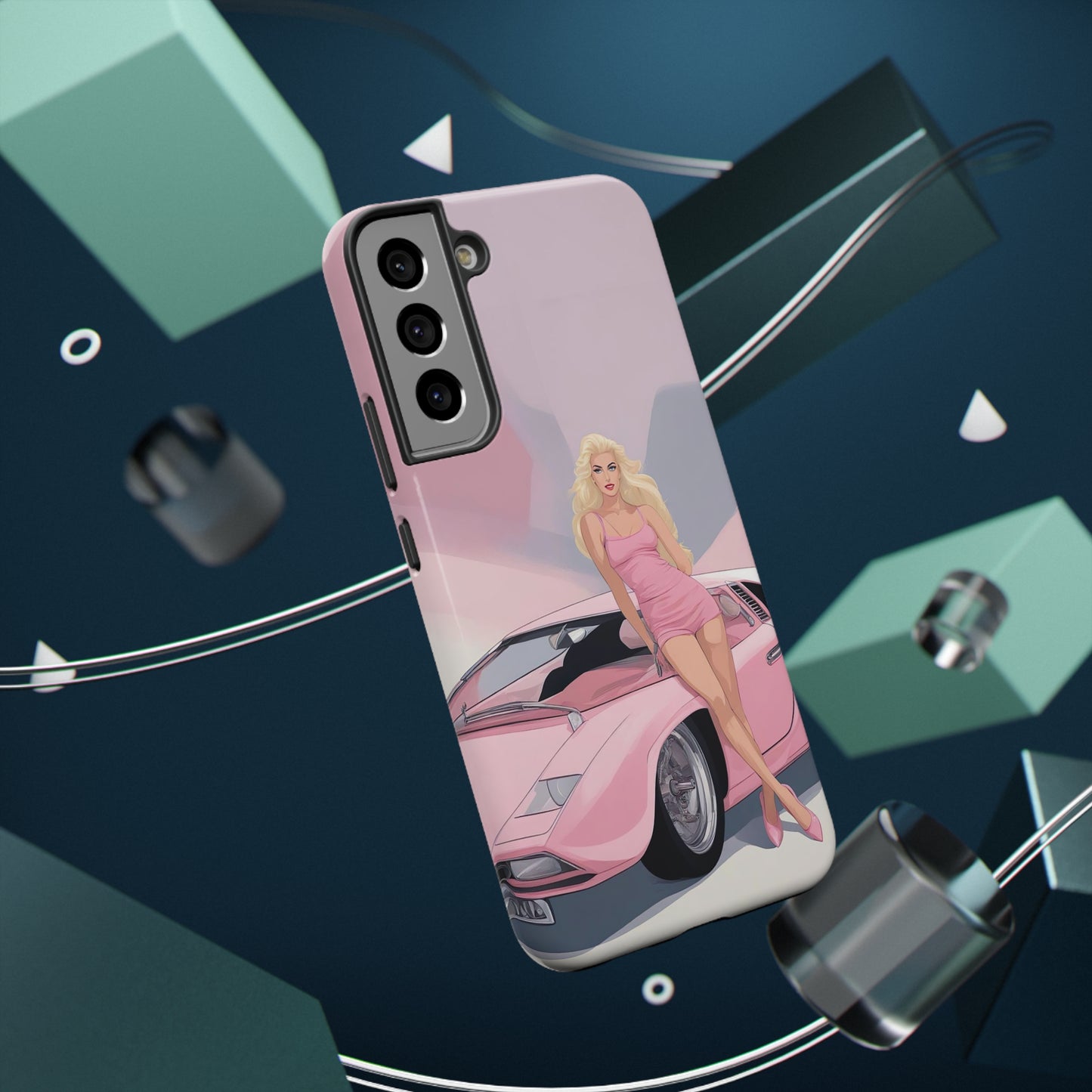 Impact-Resistant Phone Case with Barbie Illustration [TEDDY]