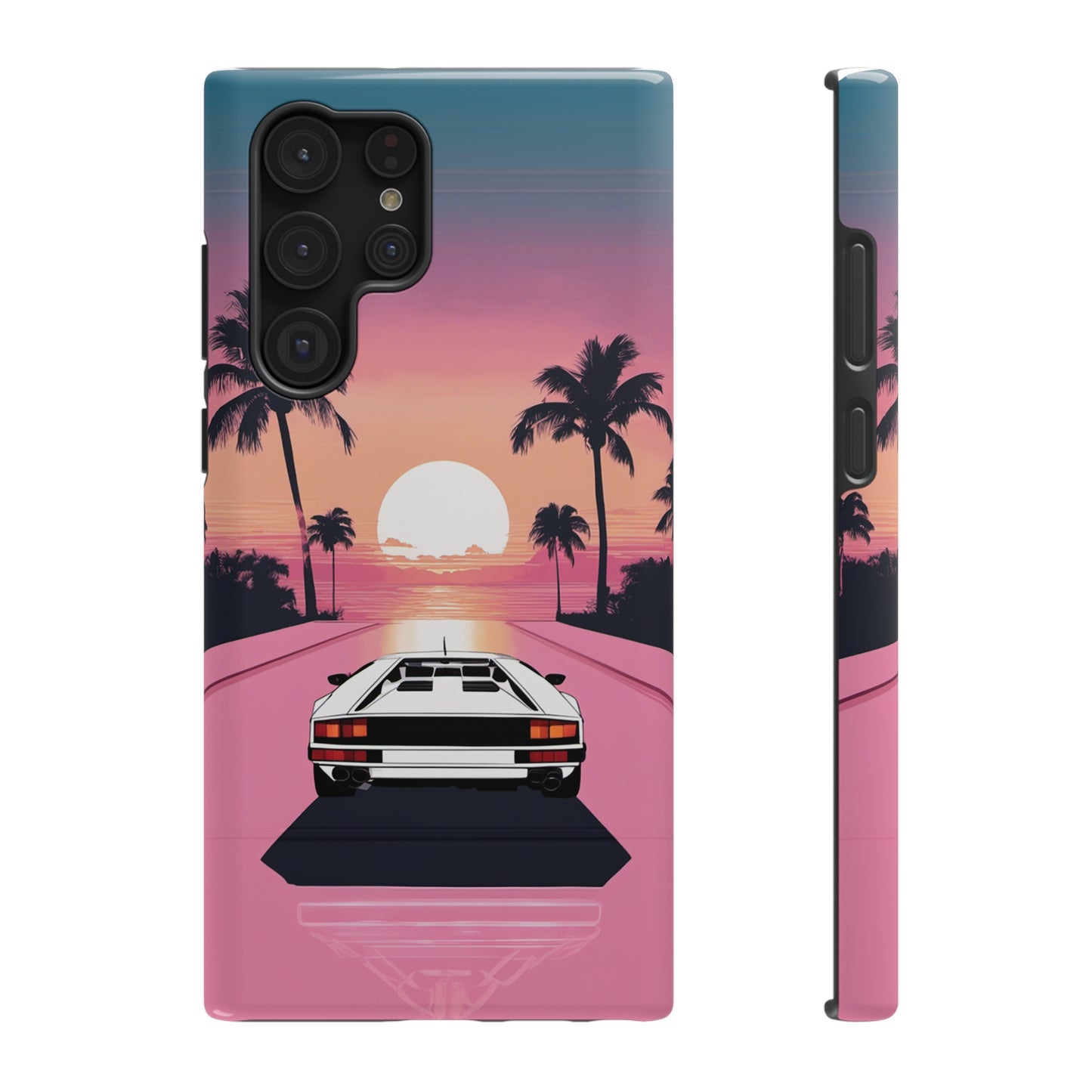 Impact-Resistant Phone Case with White Lambo [TEDDY]