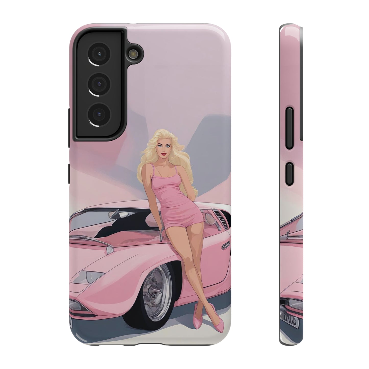 Impact-Resistant Phone Case with Barbie Illustration [TEDDY]