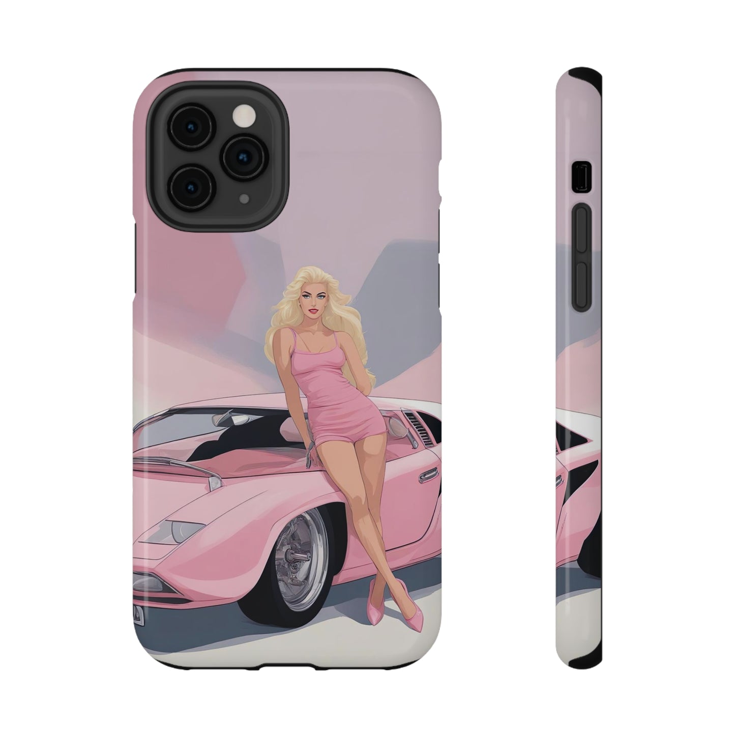 Impact-Resistant Phone Case with Barbie Illustration [TEDDY]