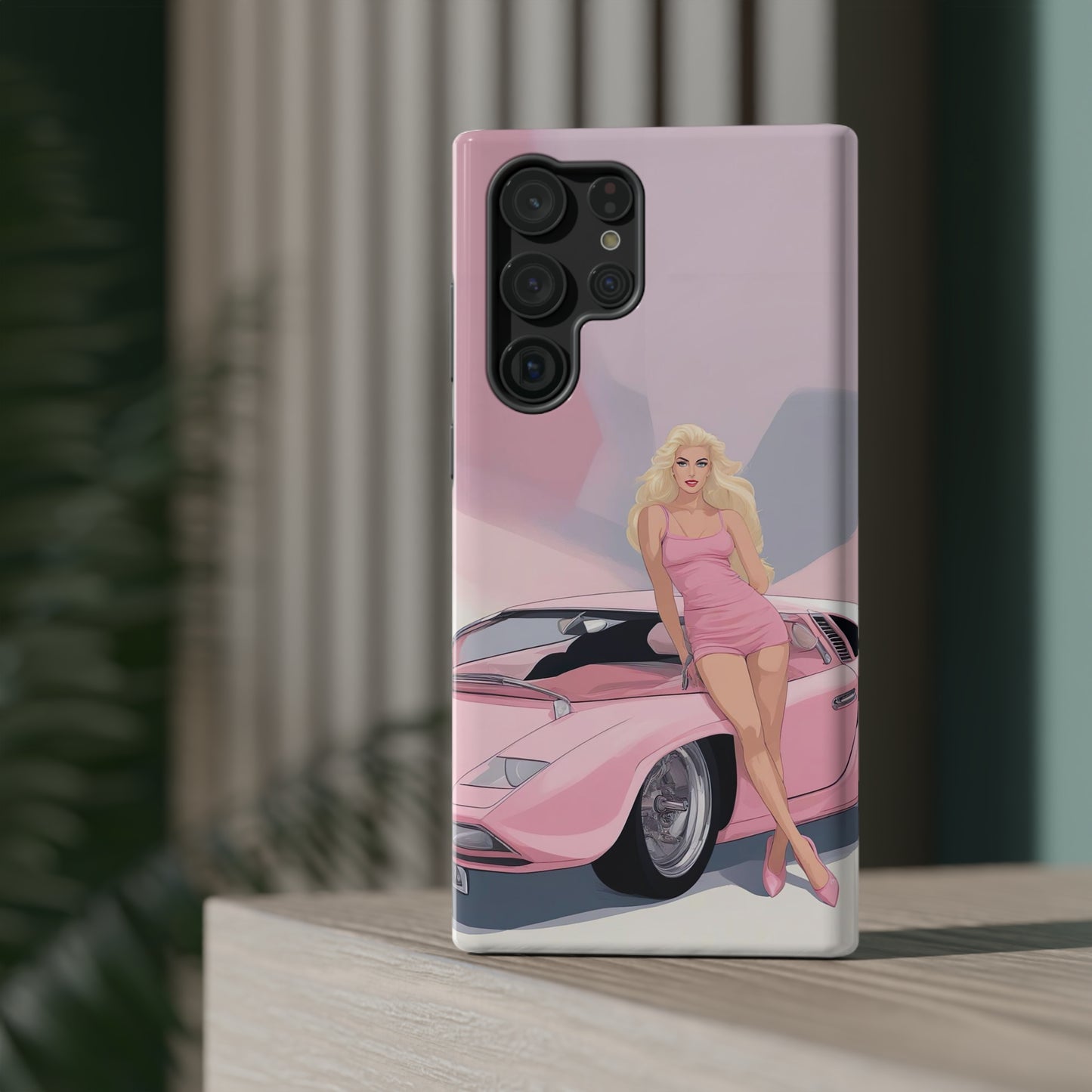 Impact-Resistant Phone Case with Barbie Illustration [TEDDY]