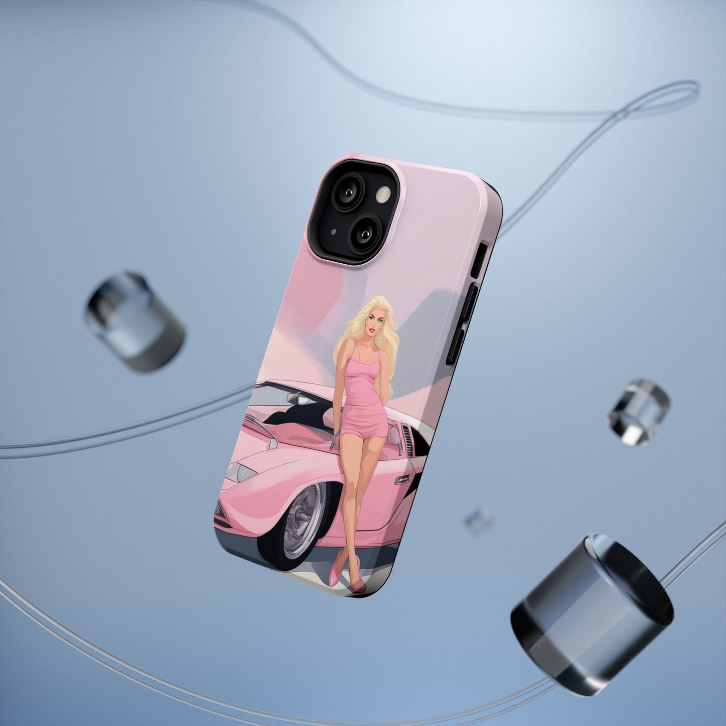 Impact-Resistant Phone Case with Barbie Illustration [TEDDY]