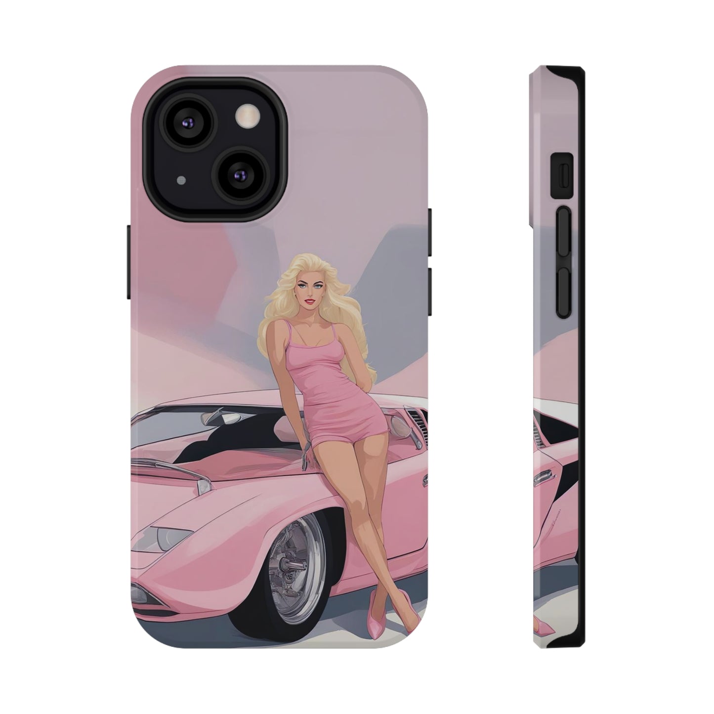 Impact-Resistant Phone Case with Barbie Illustration [TEDDY]