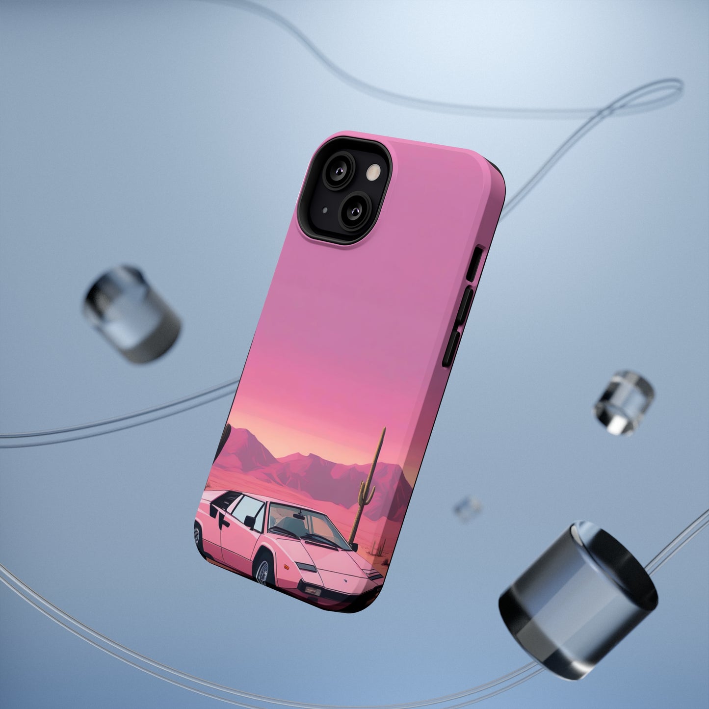 Impact-Resistant Phone Case with Cactus Sunset [TEDDY]