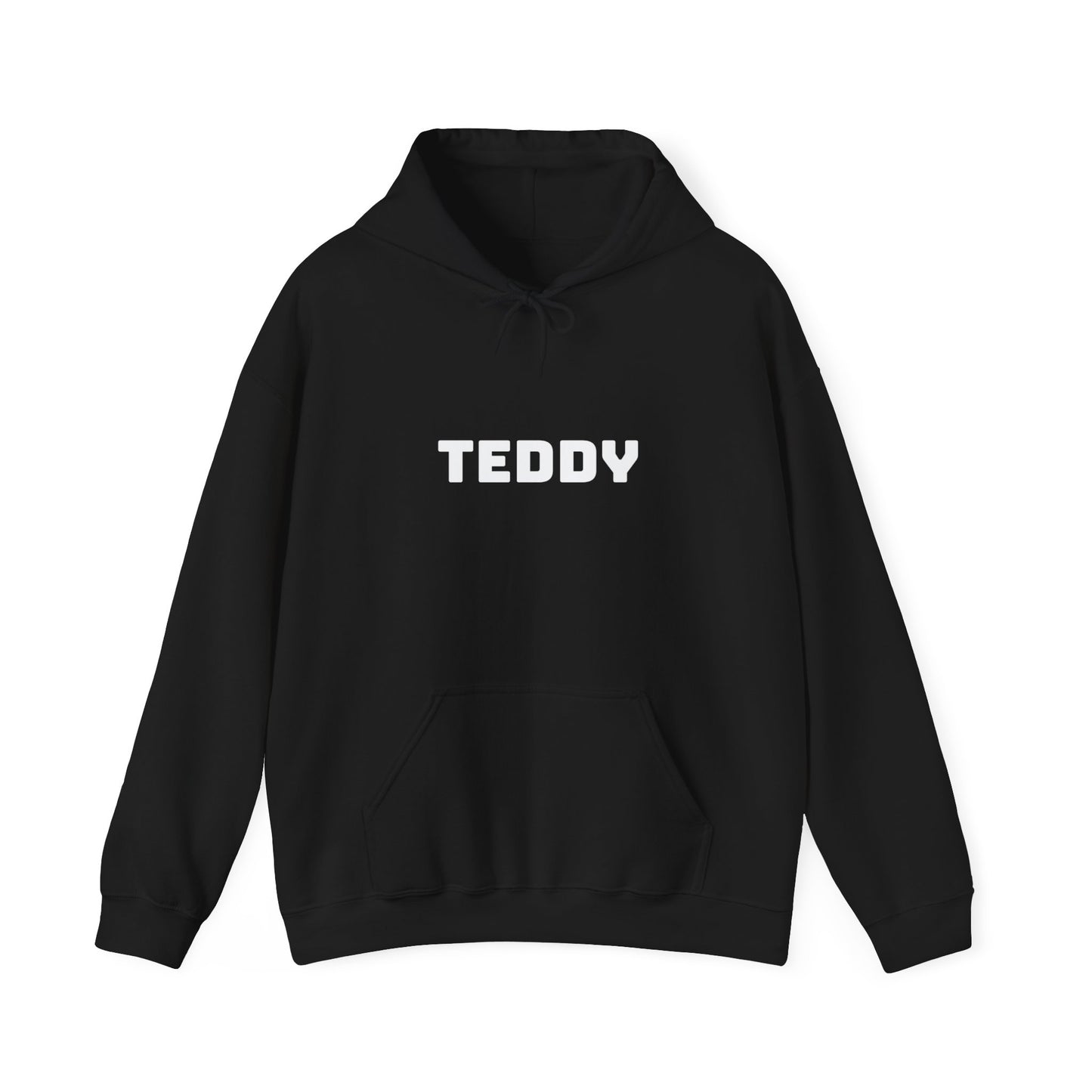 Unisex Heavy Blend™ Hooded Sweatshirt with White Logo [TEDDY]