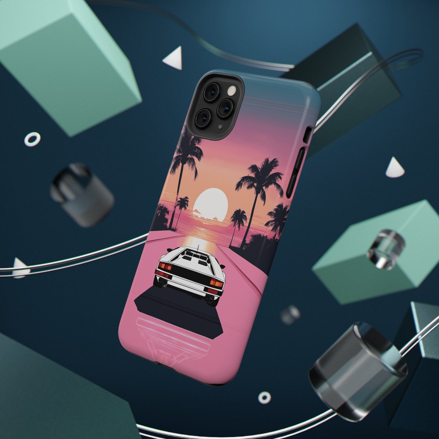 Impact-Resistant Phone Case with White Lambo [TEDDY]