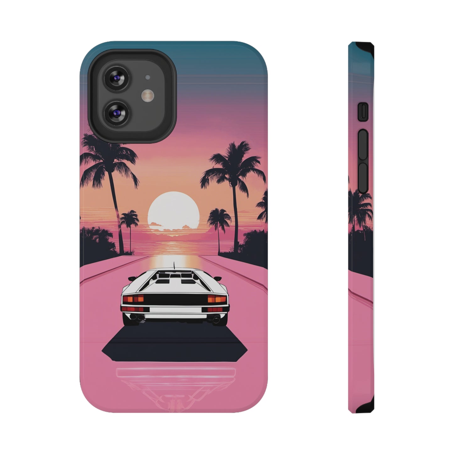 Impact-Resistant Phone Case with White Lambo [TEDDY]