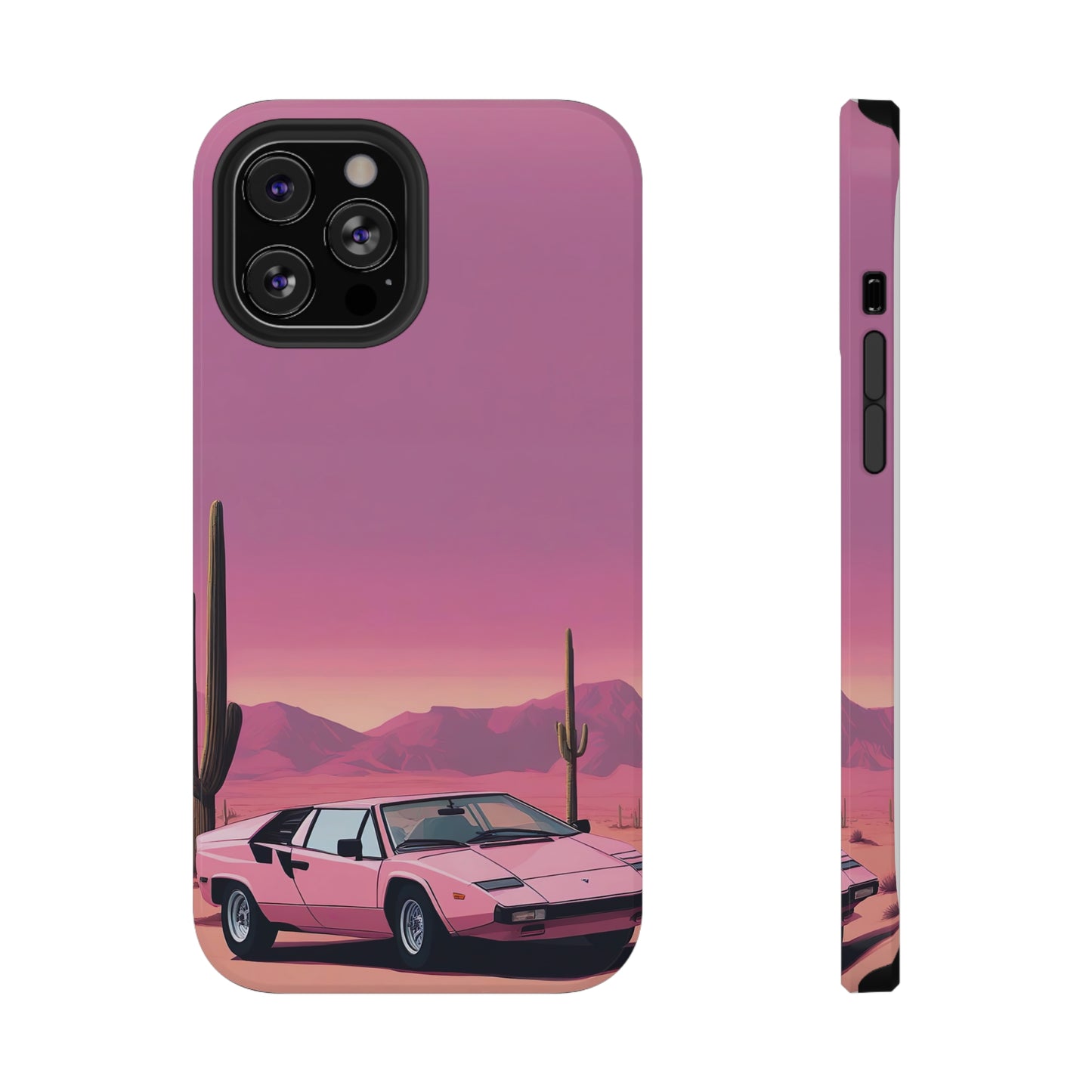 Impact-Resistant Phone Case with Cactus Sunset [TEDDY]