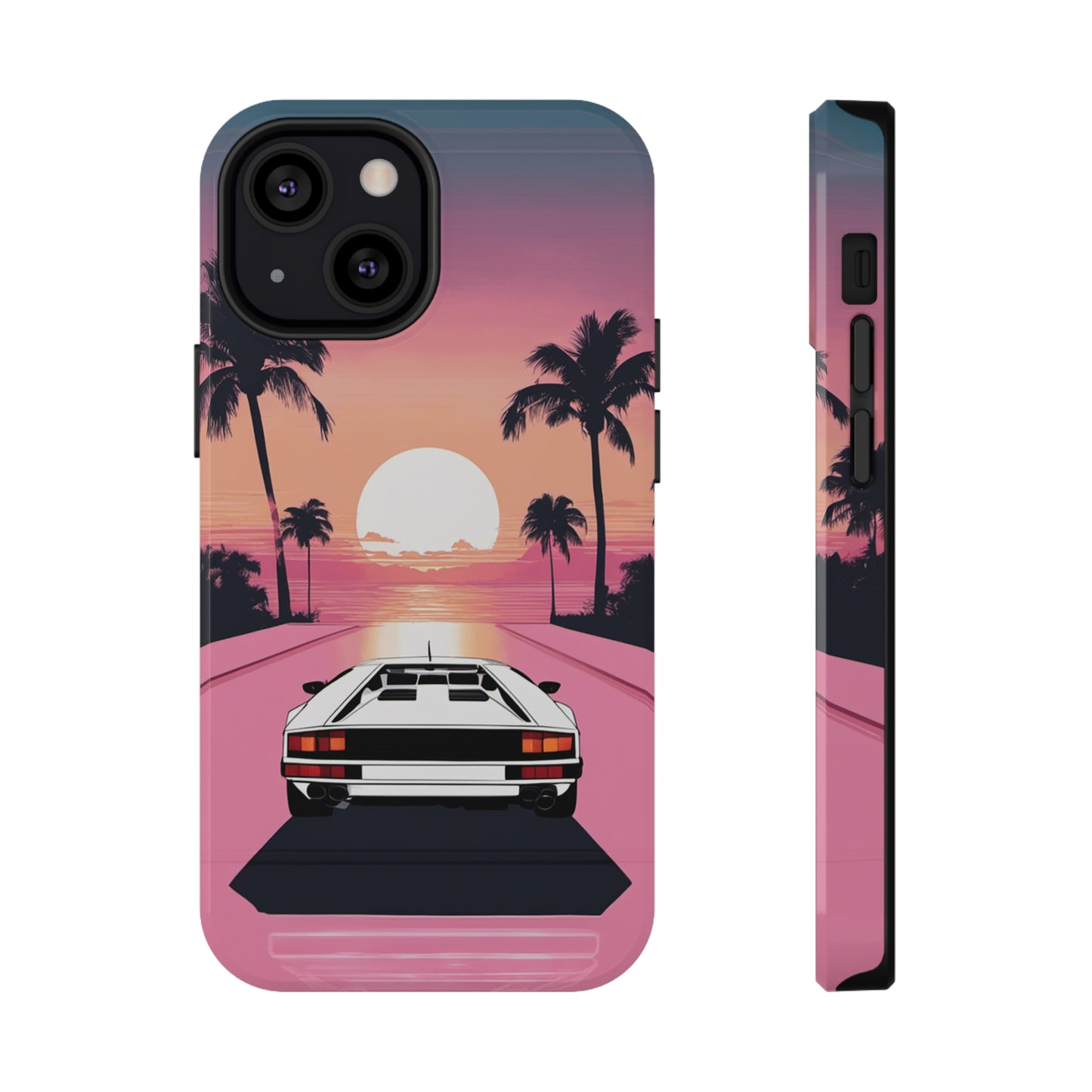 Impact-Resistant Phone Case with White Lambo [TEDDY]