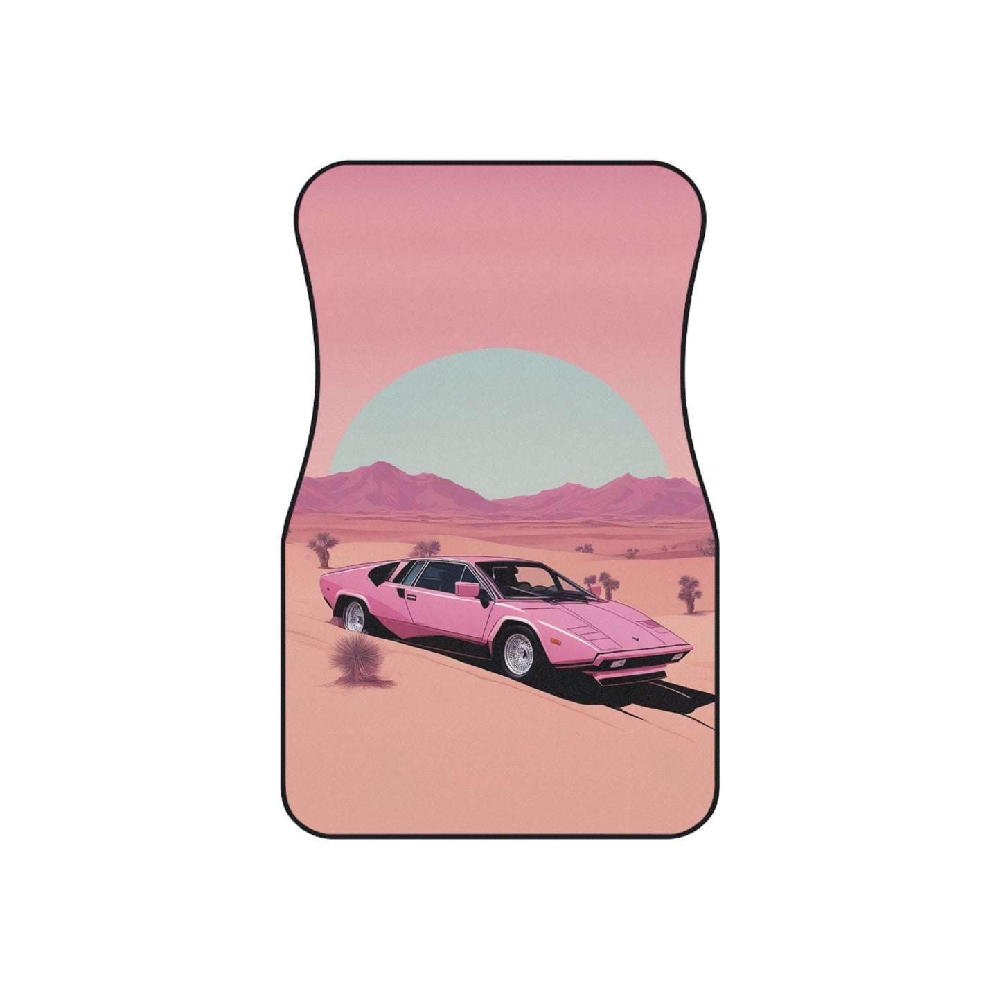 Car Mats with Retro Print (2x Front): Arch Desert [TEDDY]